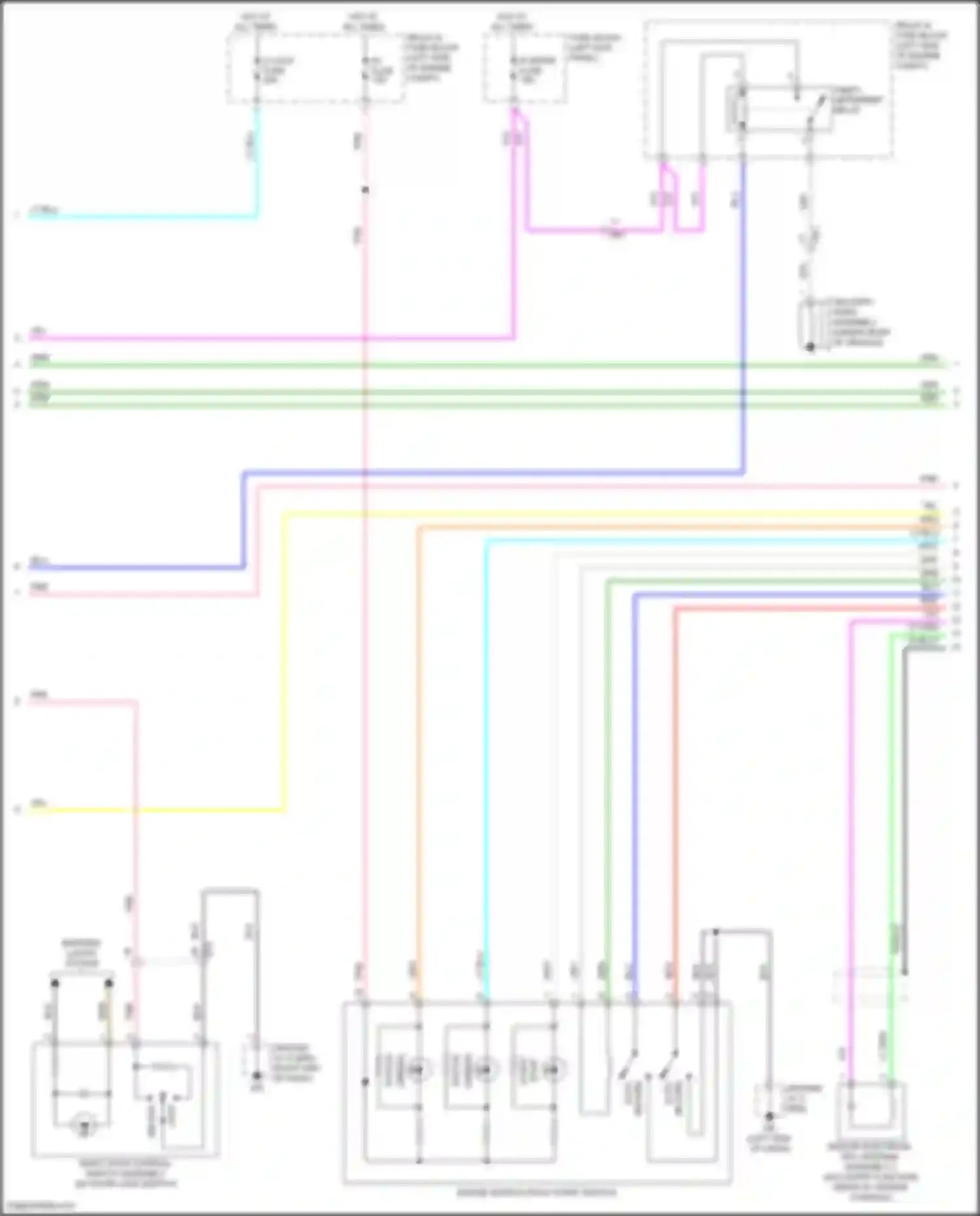Wiring diagram right door control switch assembly for Scion iA I (2015-2016) (1 of 5)