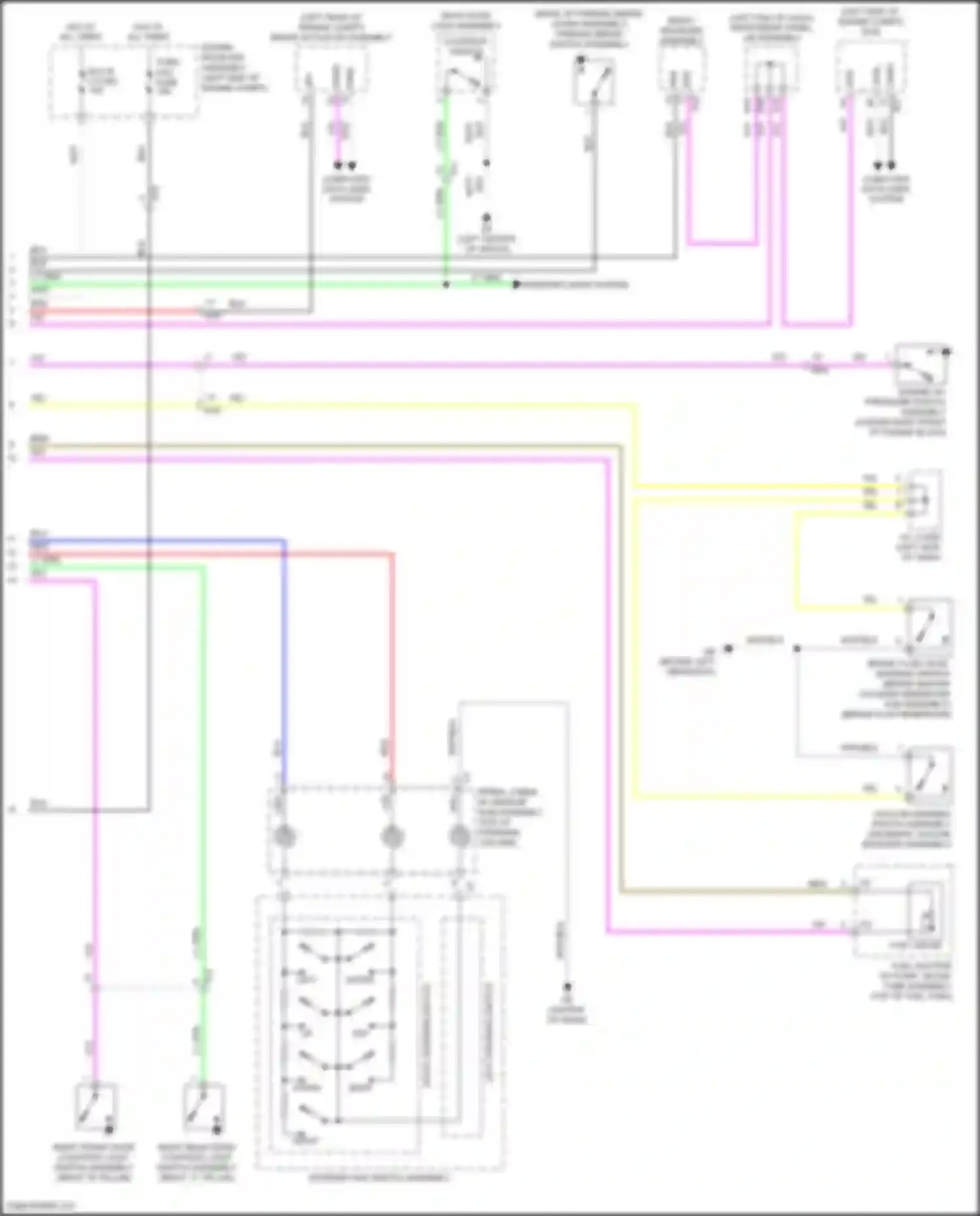 iM Scion I (2015-2016): Instrument cluster circuit (2 of 2)