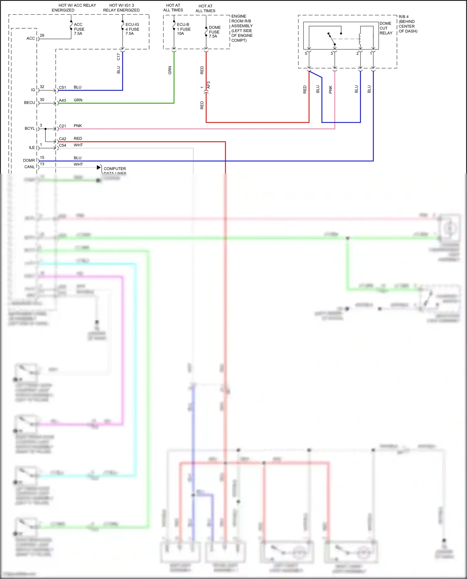 Scion iM I (2015-2016) computer data lines system wiring diagram  (12 of 37)