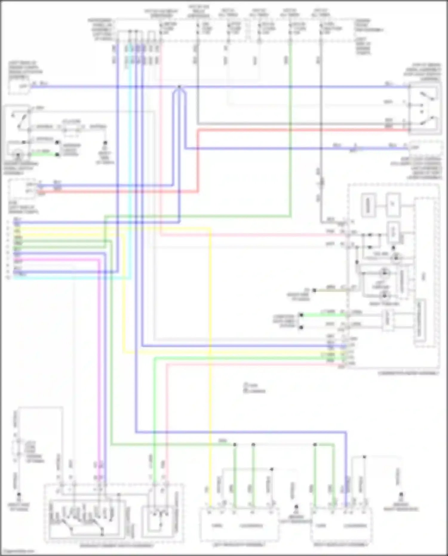 Wiring diagram headlight dimmer switch assembly for Scion iM I (2015-2016) (1 of 6)