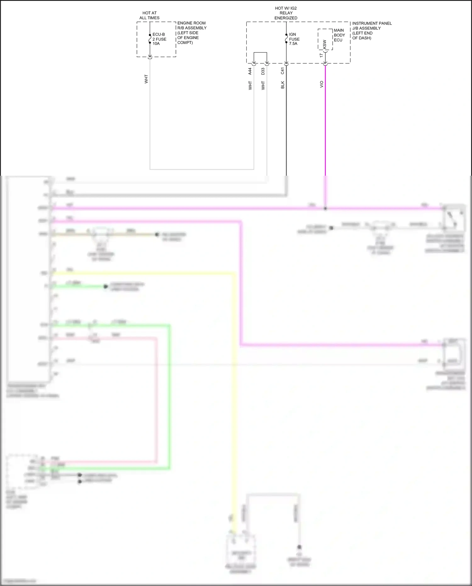 Scion iM I (2015-2016) security ind wiring diagram  (1 of 1)