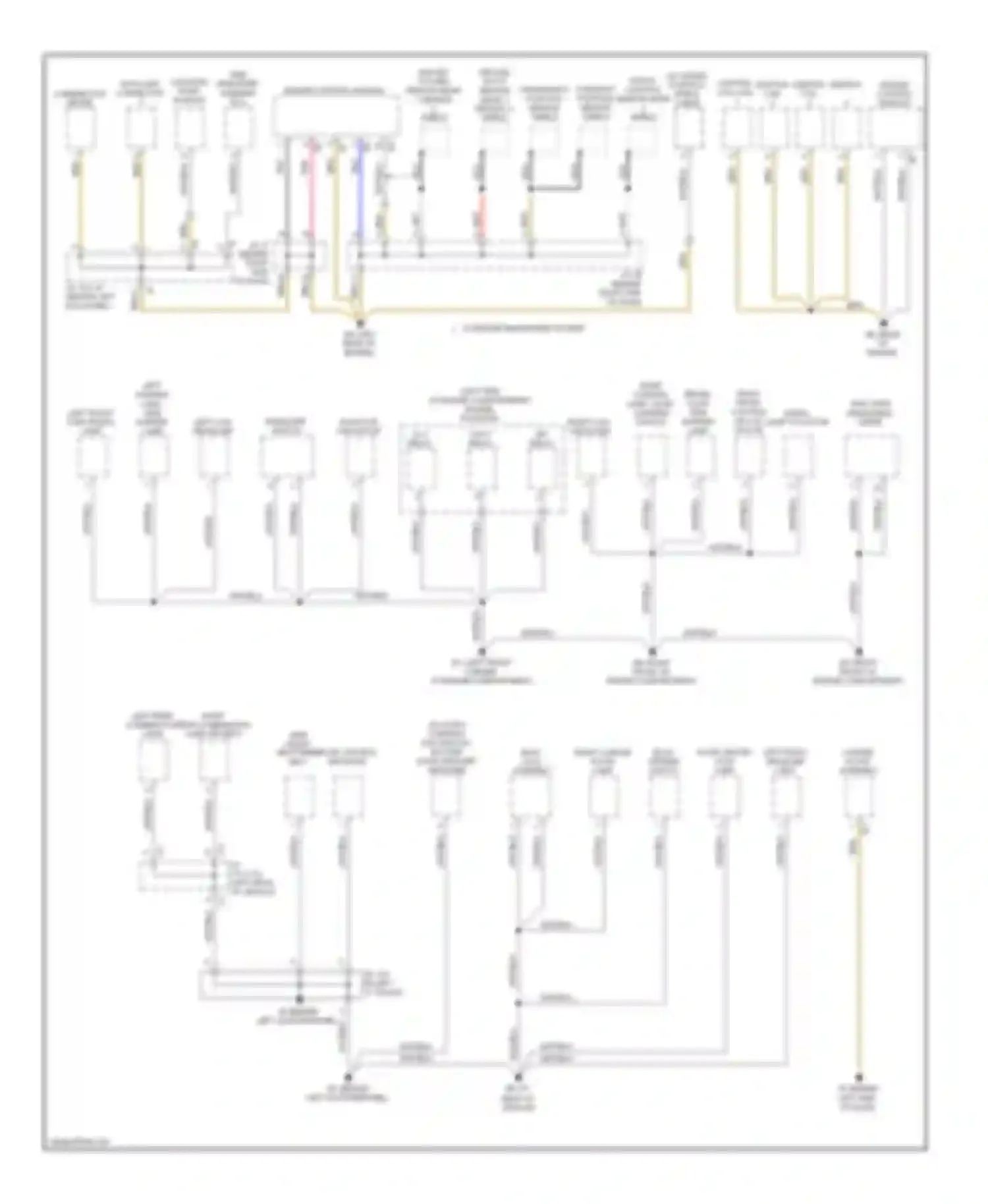 tC Scion I facelift (2007-2010): Ground distribution circuit (1 of 2)