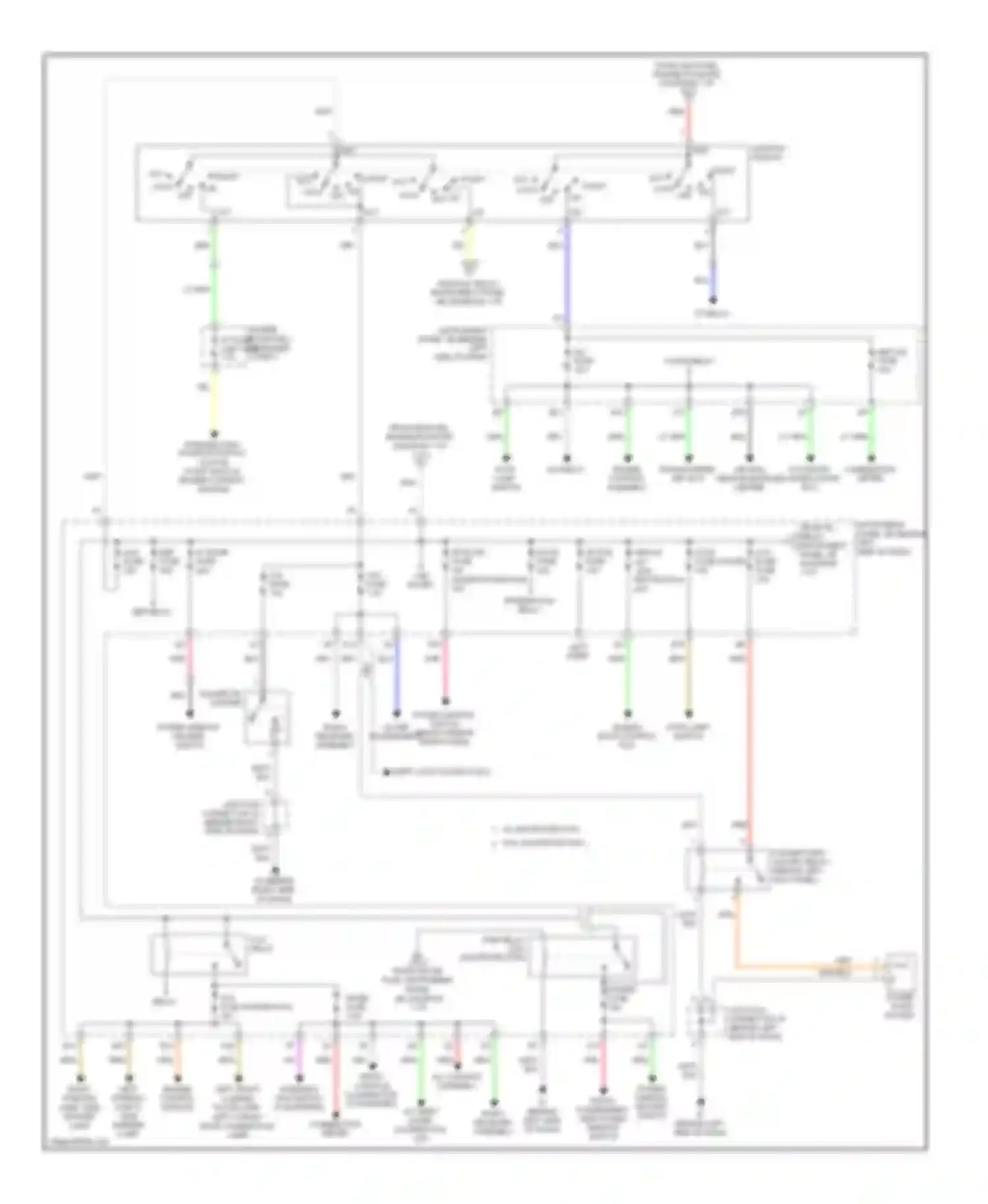 tC Scion I facelift (2007-2010): Power distribution circuit (2 of 2)