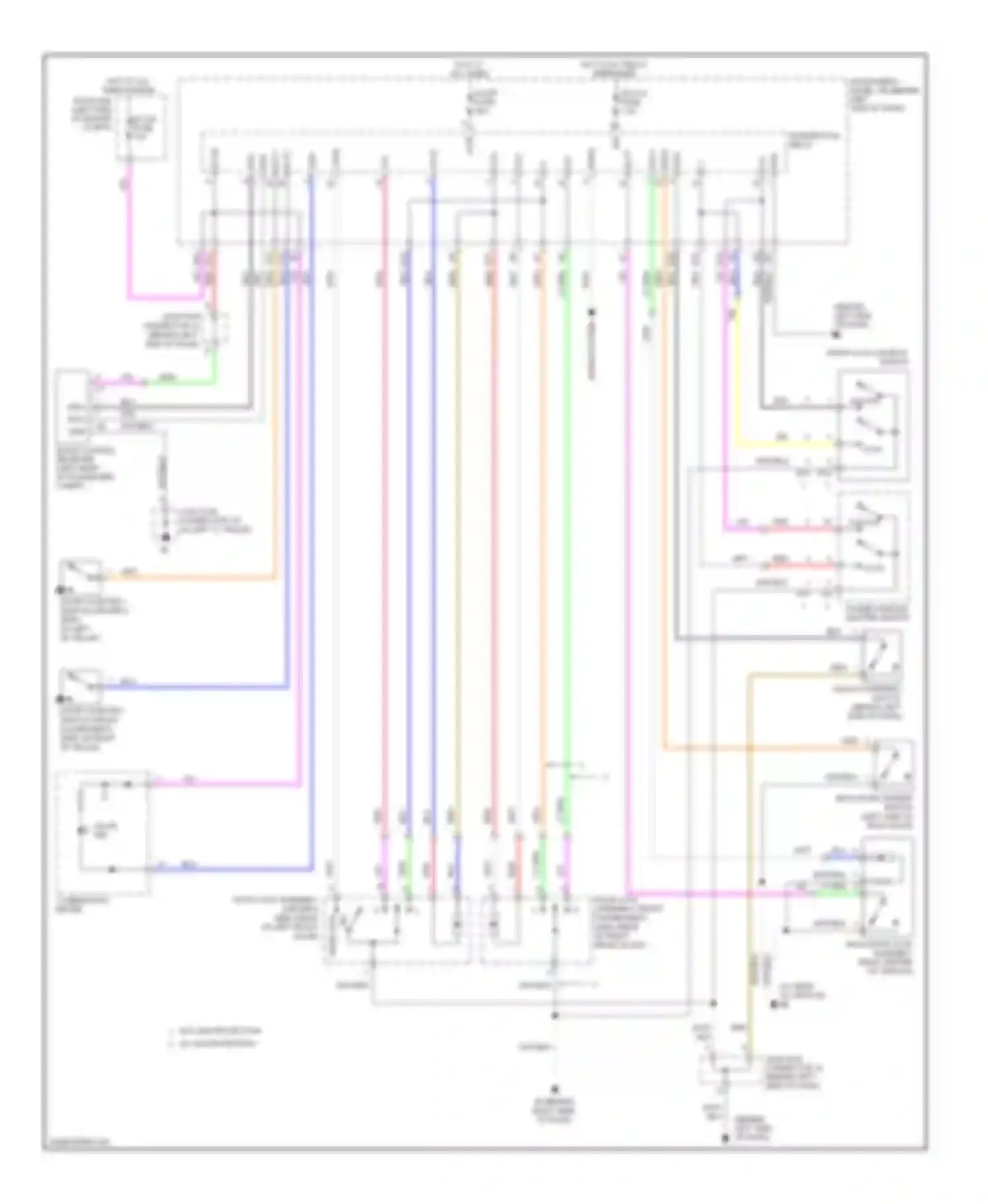 tC Scion I facelift (2007-2010): Power door locks circuit