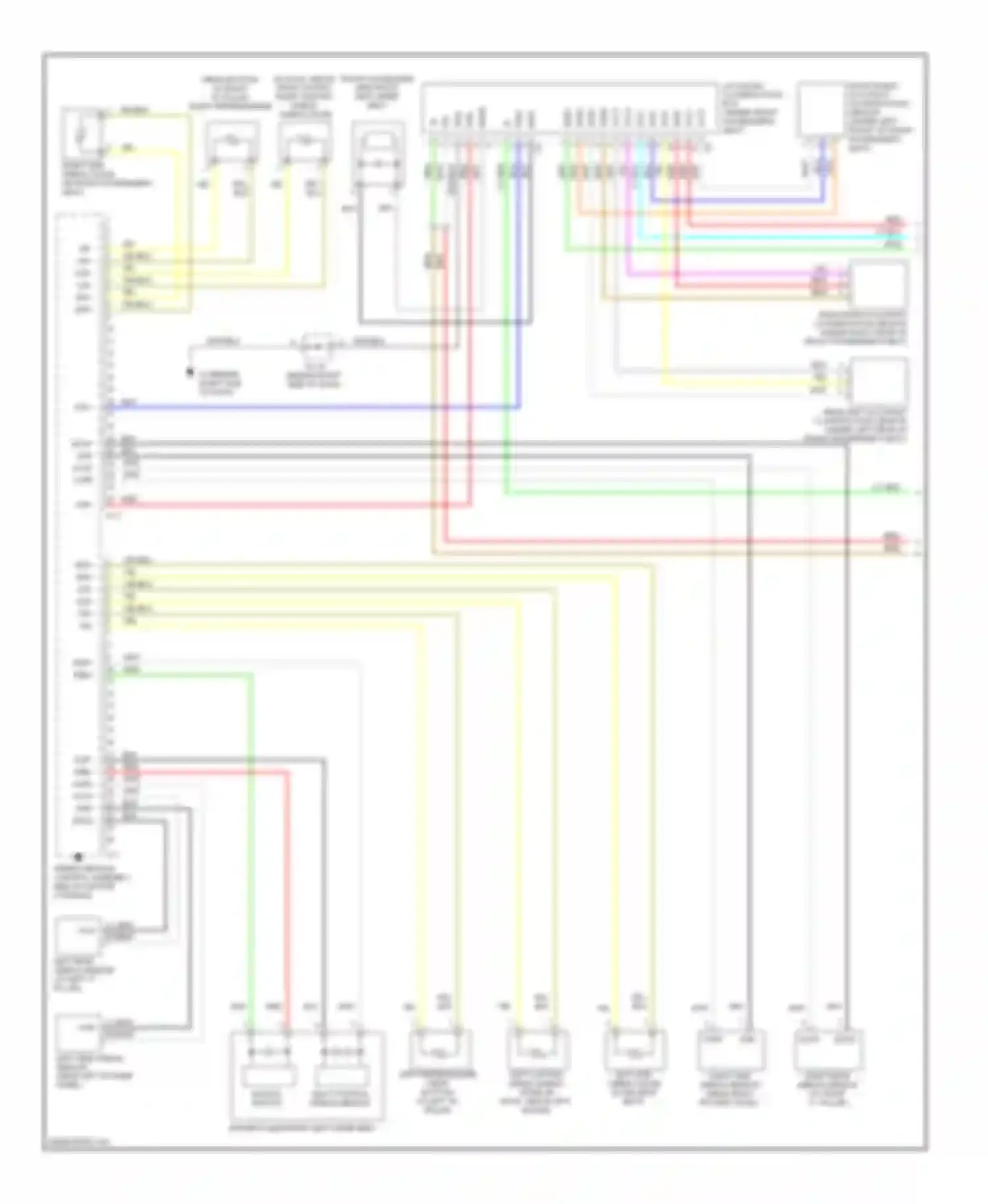 tC Scion I facelift (2007-2010): Supplemental restraints circuit (1 of 2)
