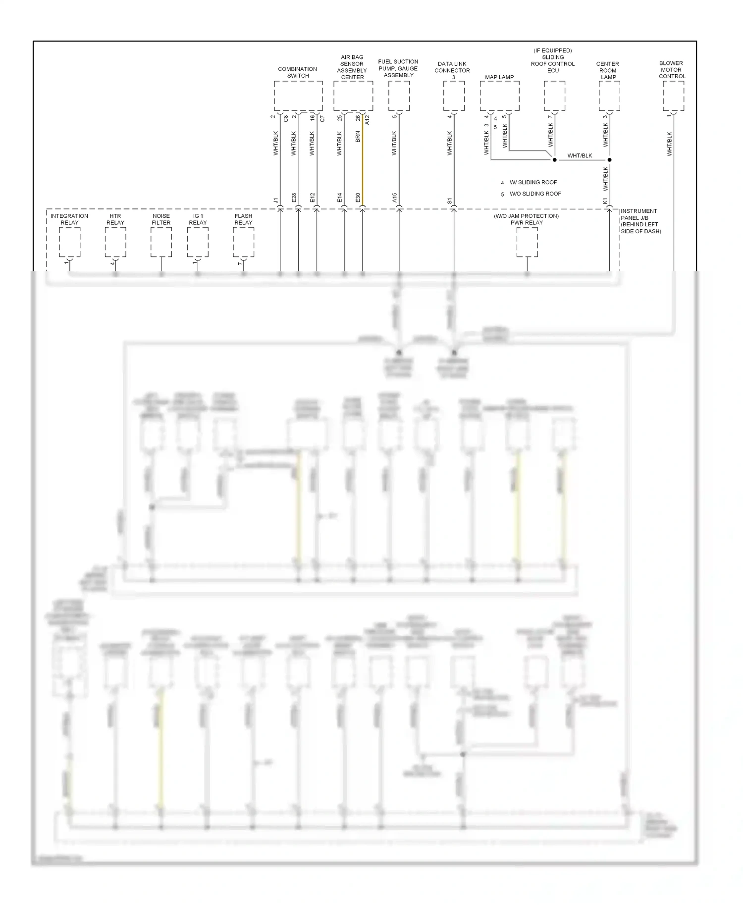 Wiring diagram front passenger's side right outer door rear view lock assembly mirror for Scion tC I facelift (2007-2010) (1 of 1)