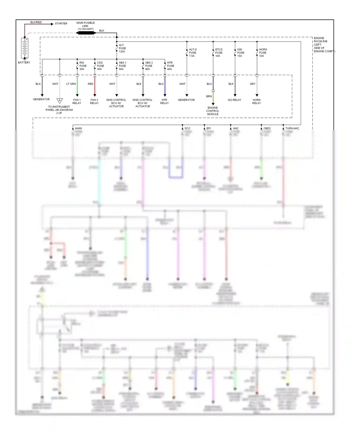 Wiring diagram integration relay for Scion tC I facelift (2007-2010) (6 of 11)