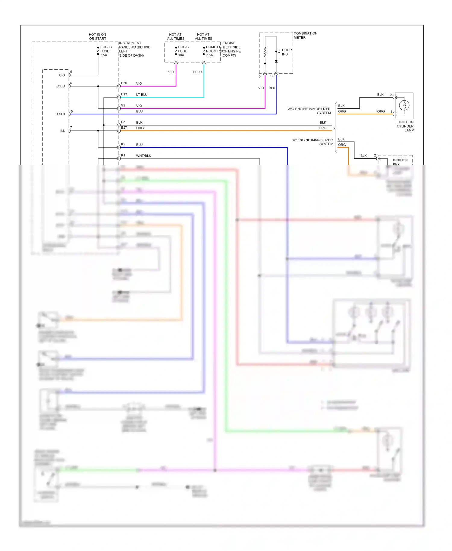 Wiring diagram integration relay for Scion tC I facelift (2007-2010) (1 of 11)