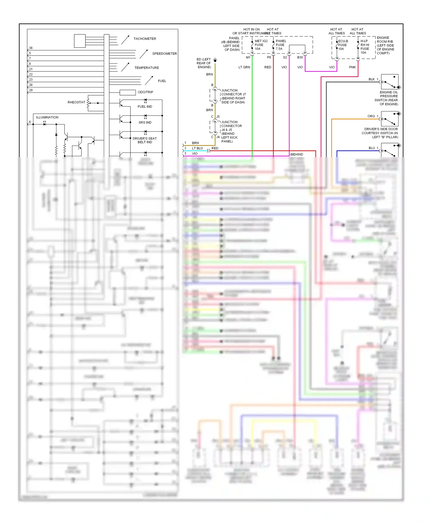 Wiring diagram integration relay for Scion tC I facelift (2007-2010) (5 of 11)