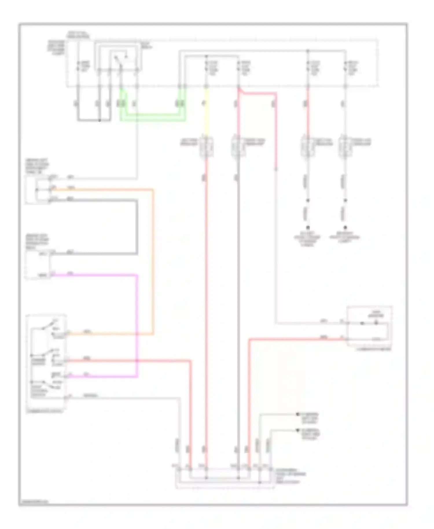 Wiring diagram left high headlamp for Scion tC I facelift (2007-2010) (1 of 1)
