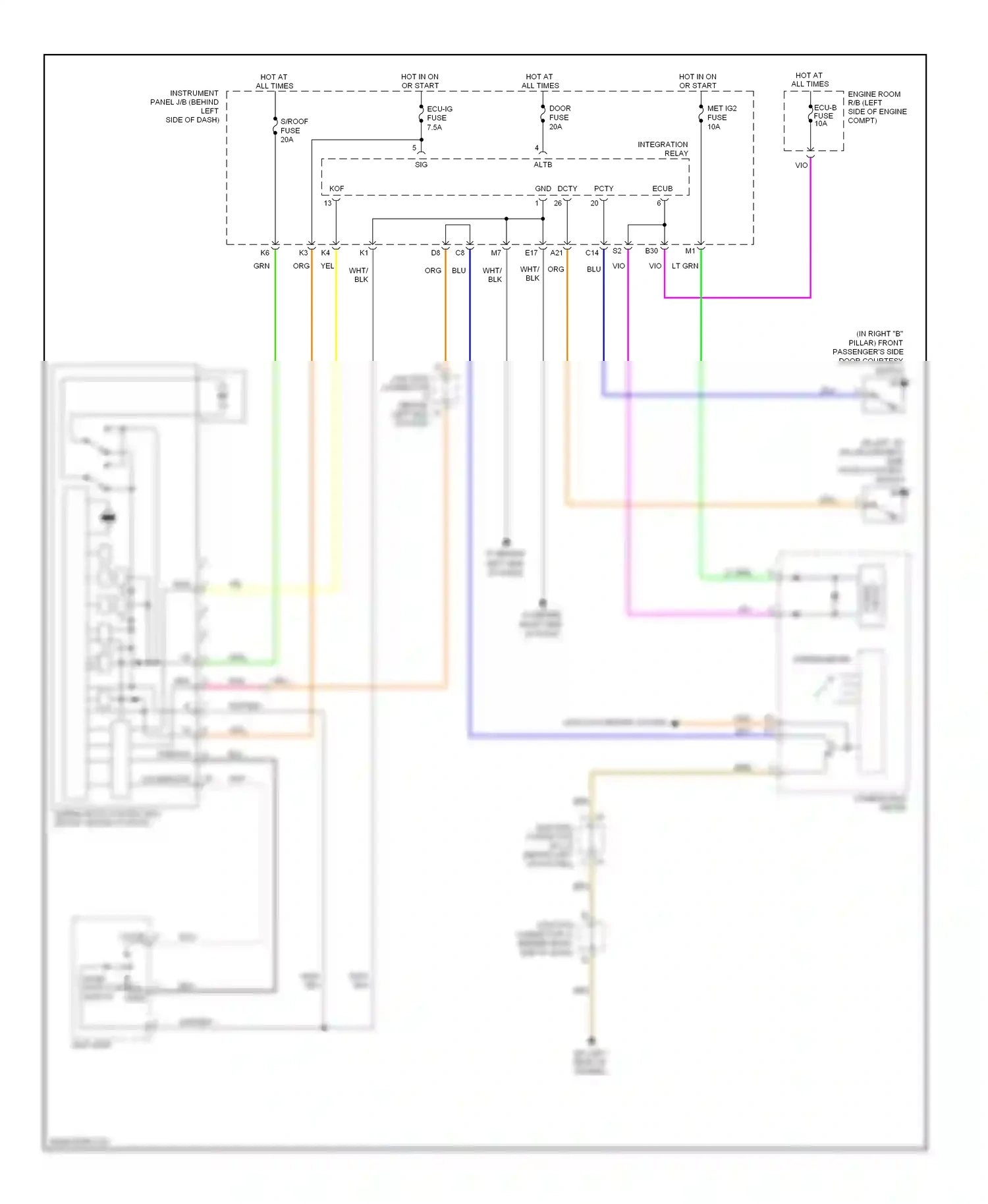 Scion tC I facelift (2007-2010) lt grn wiring diagram  (24 of 37)