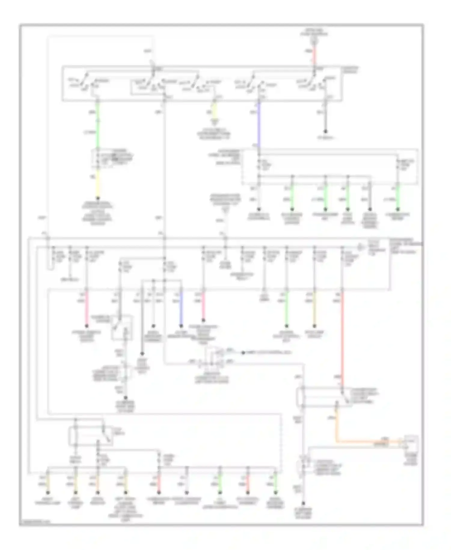 tC Scion I (2004-2007): Power distribution circuit (2 of 2)