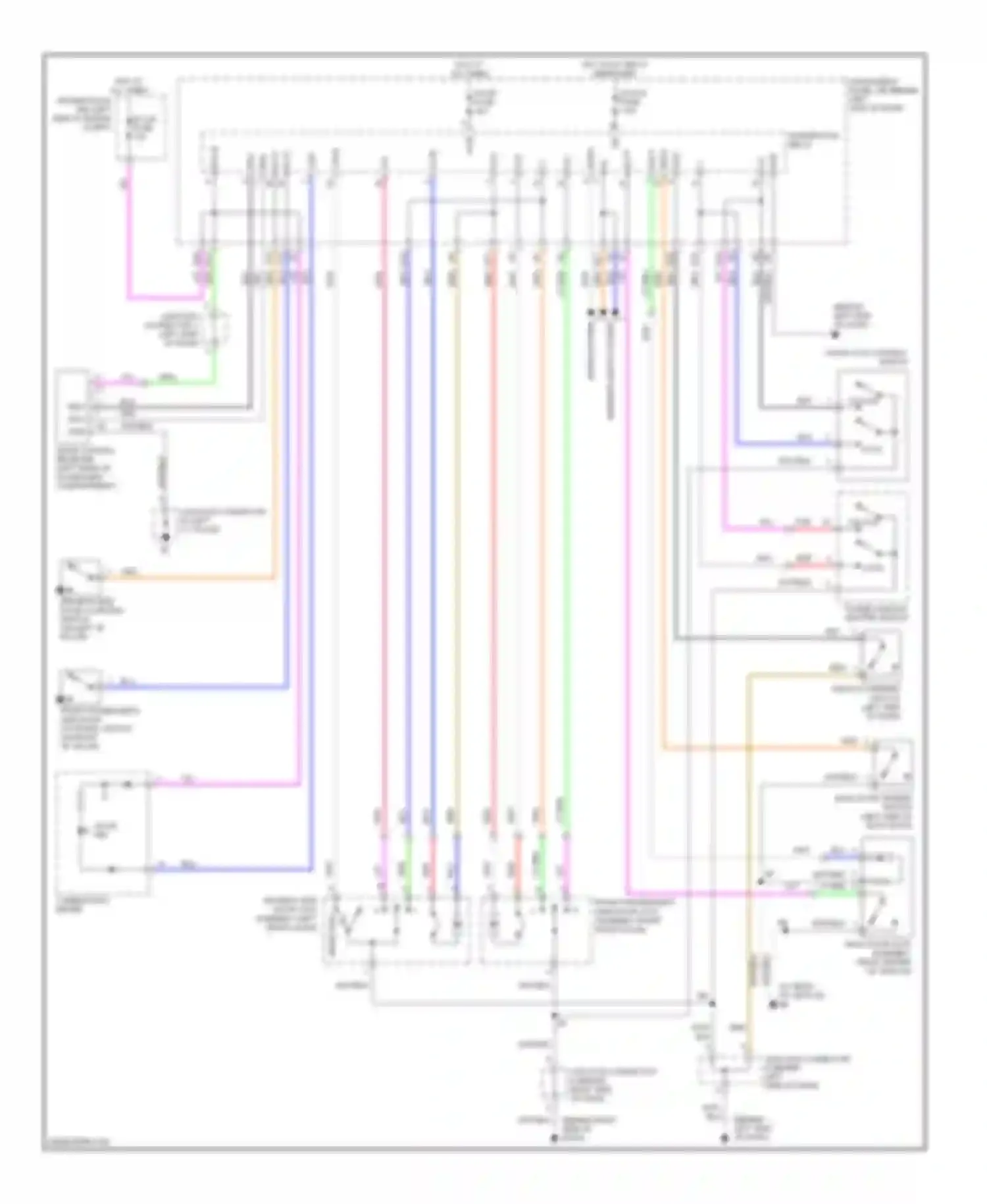 tC Scion I (2004-2007): Power door locks circuit