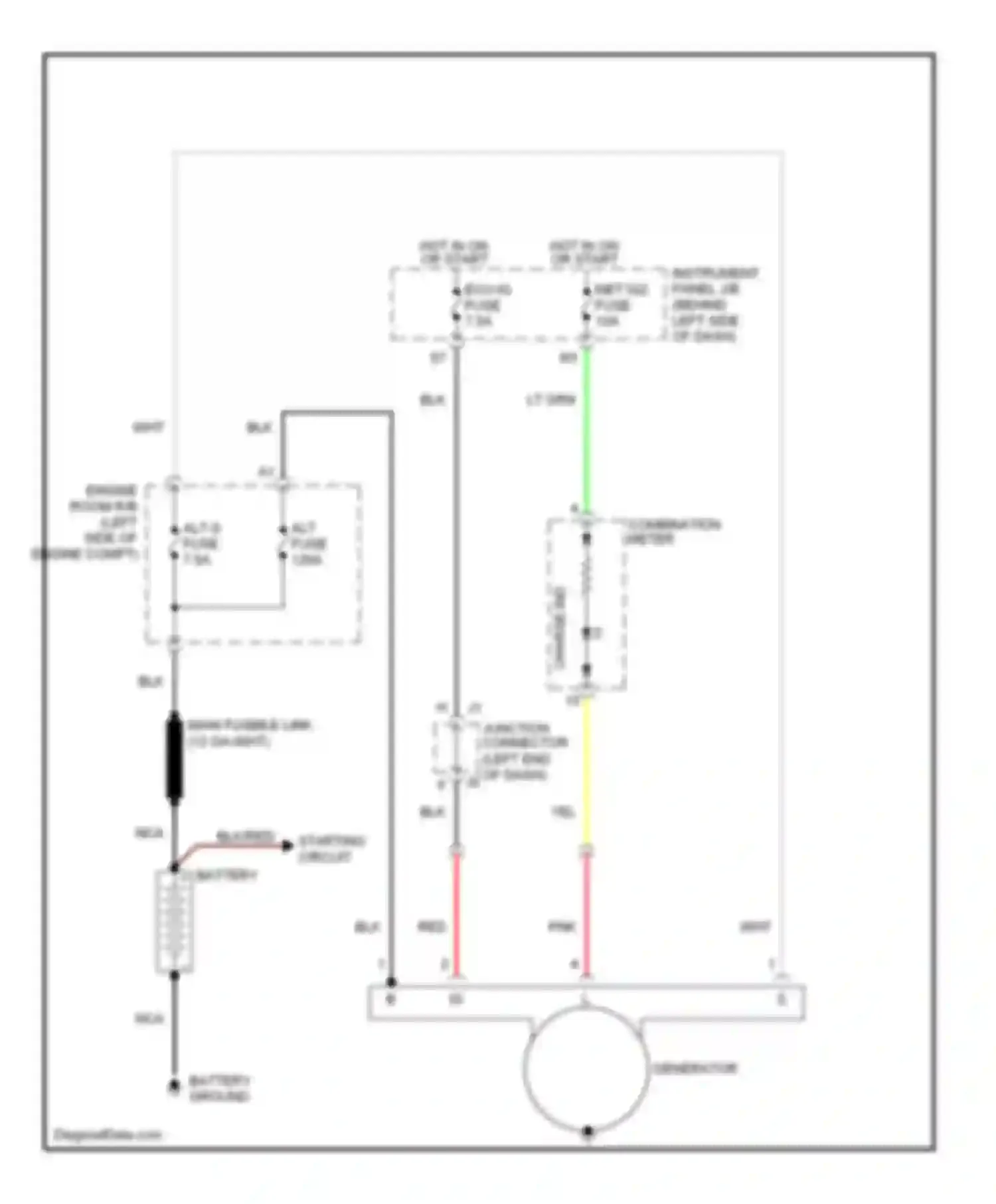 tC Scion I (2004-2007): Charging circuit