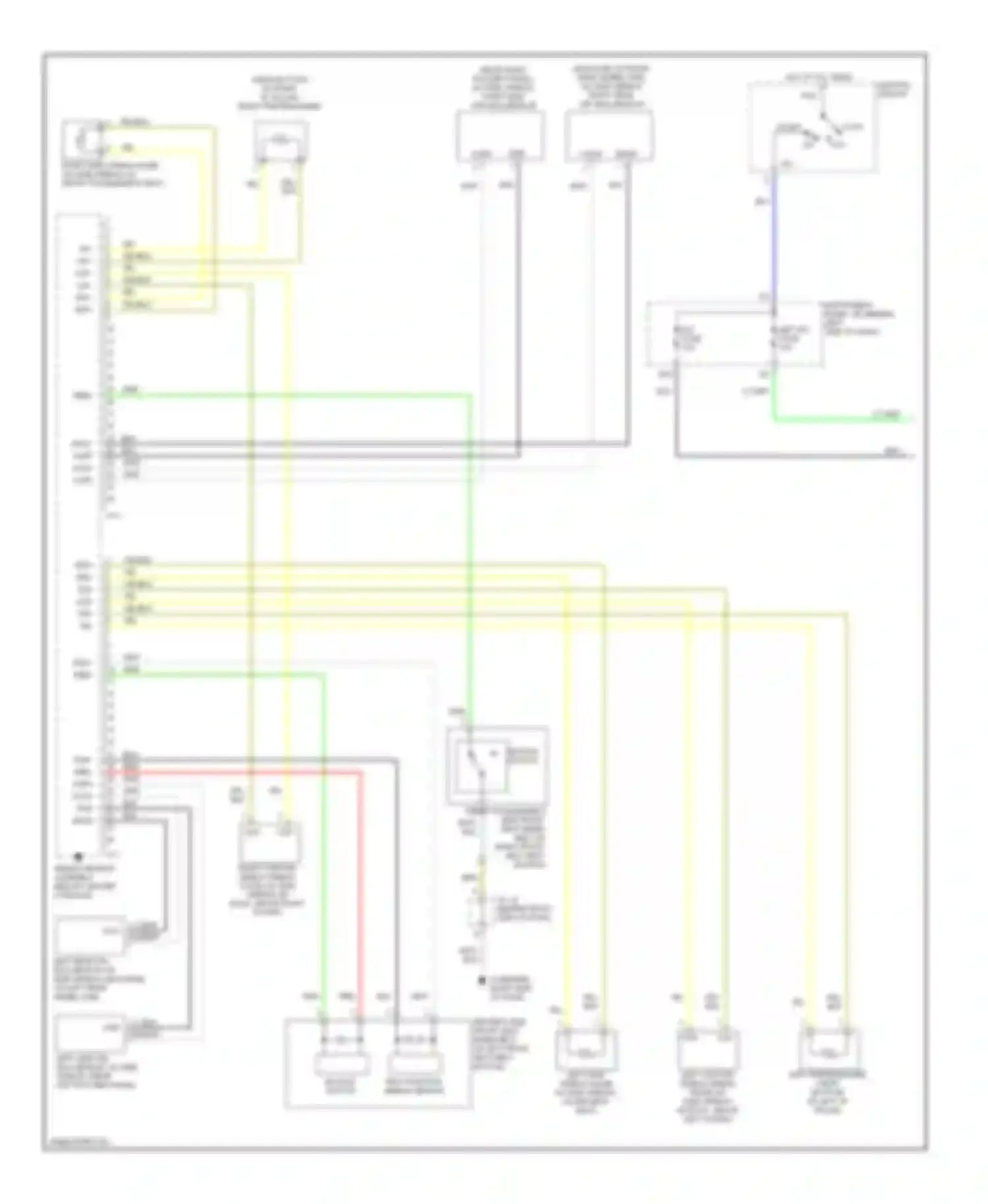 tC Scion I (2004-2007): Supplemental restraints circuit (1 of 2)