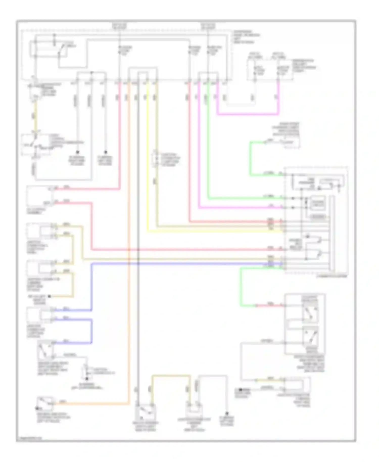 tC Scion I (2004-2007): Warning systems circuit
