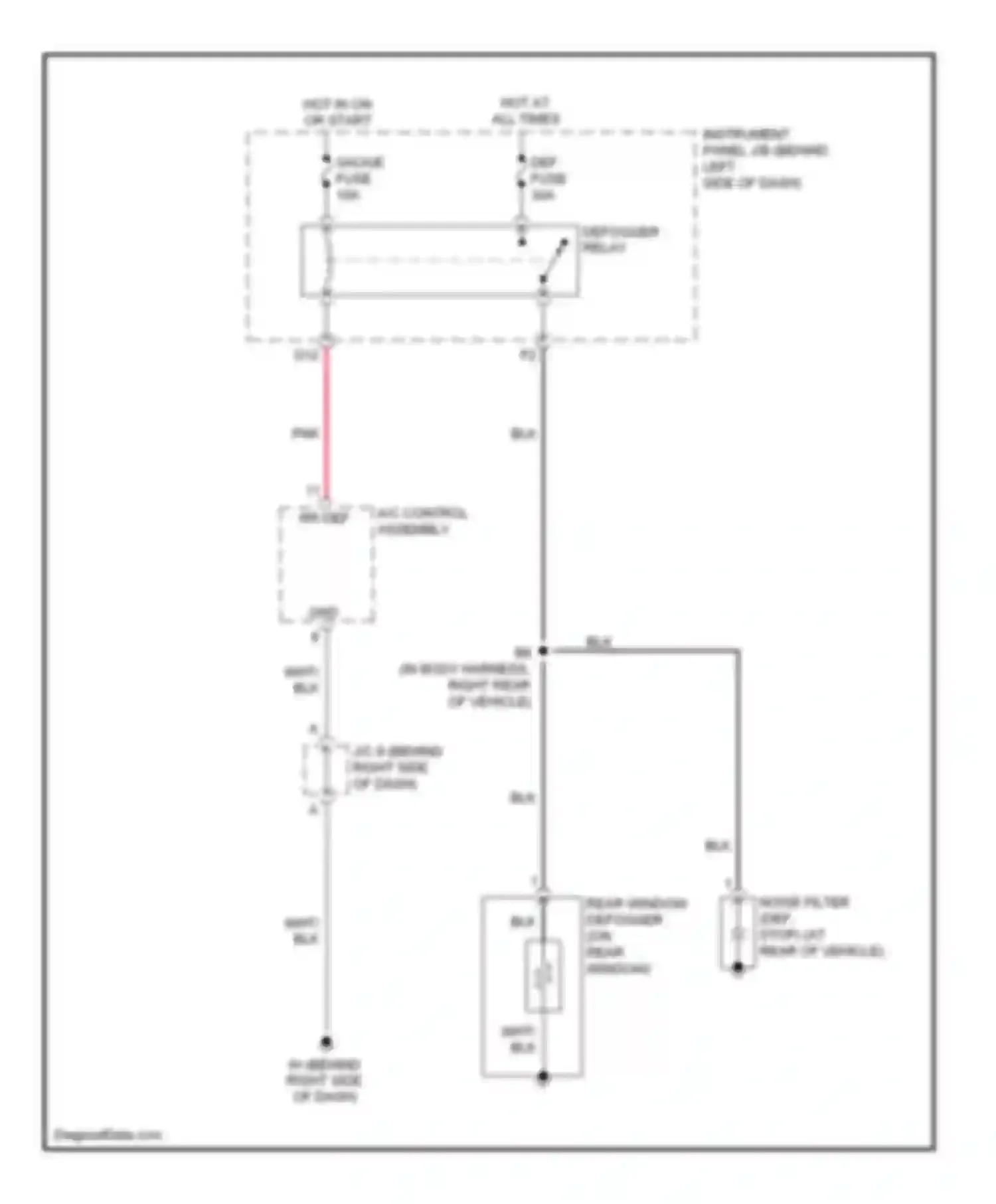 Wiring diagram gauge fuse for Scion tC I (2004-2007) (4 of 8)