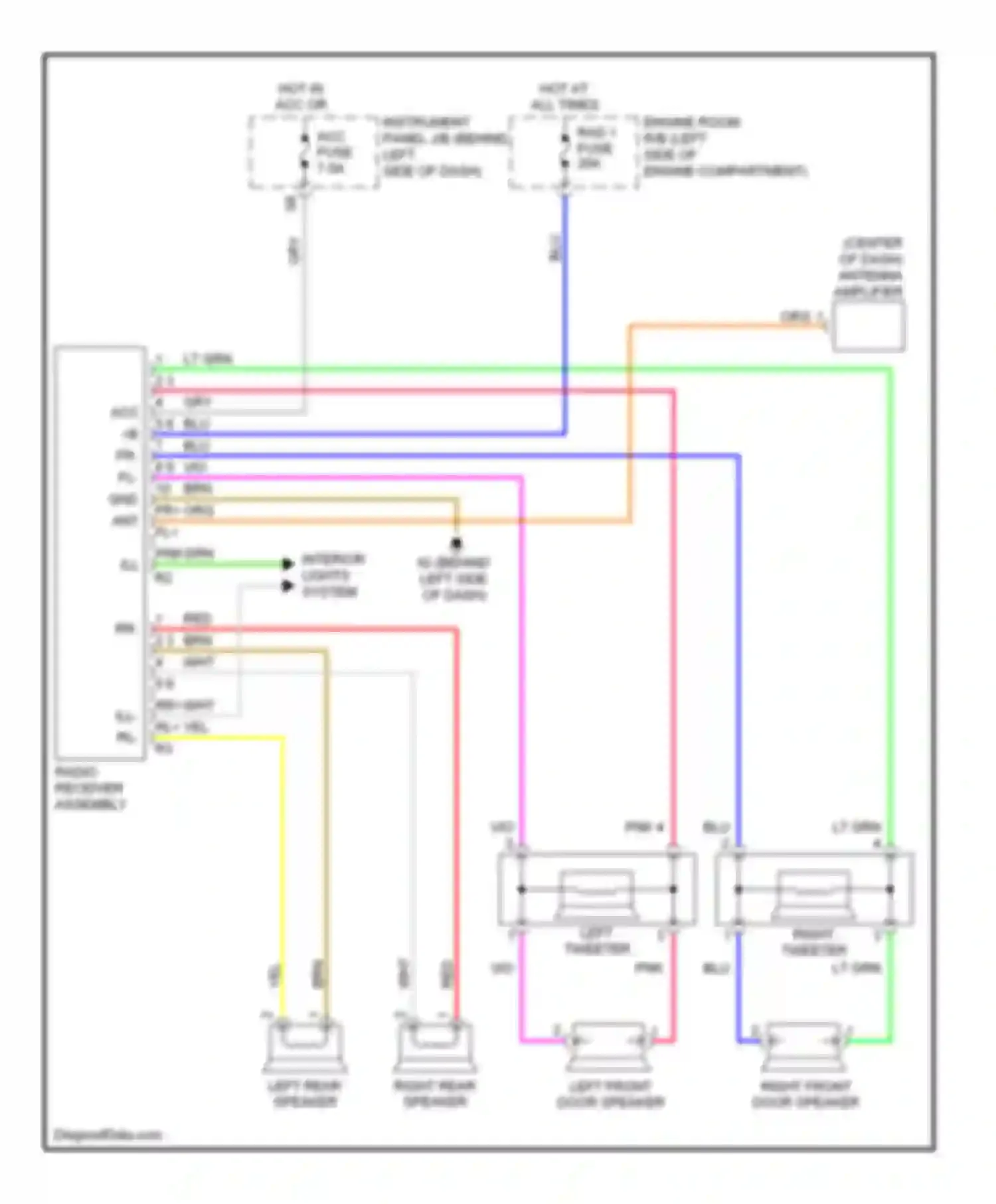 Wiring diagram pnk 4 for Scion tC I (2004-2007) (1 of 1)