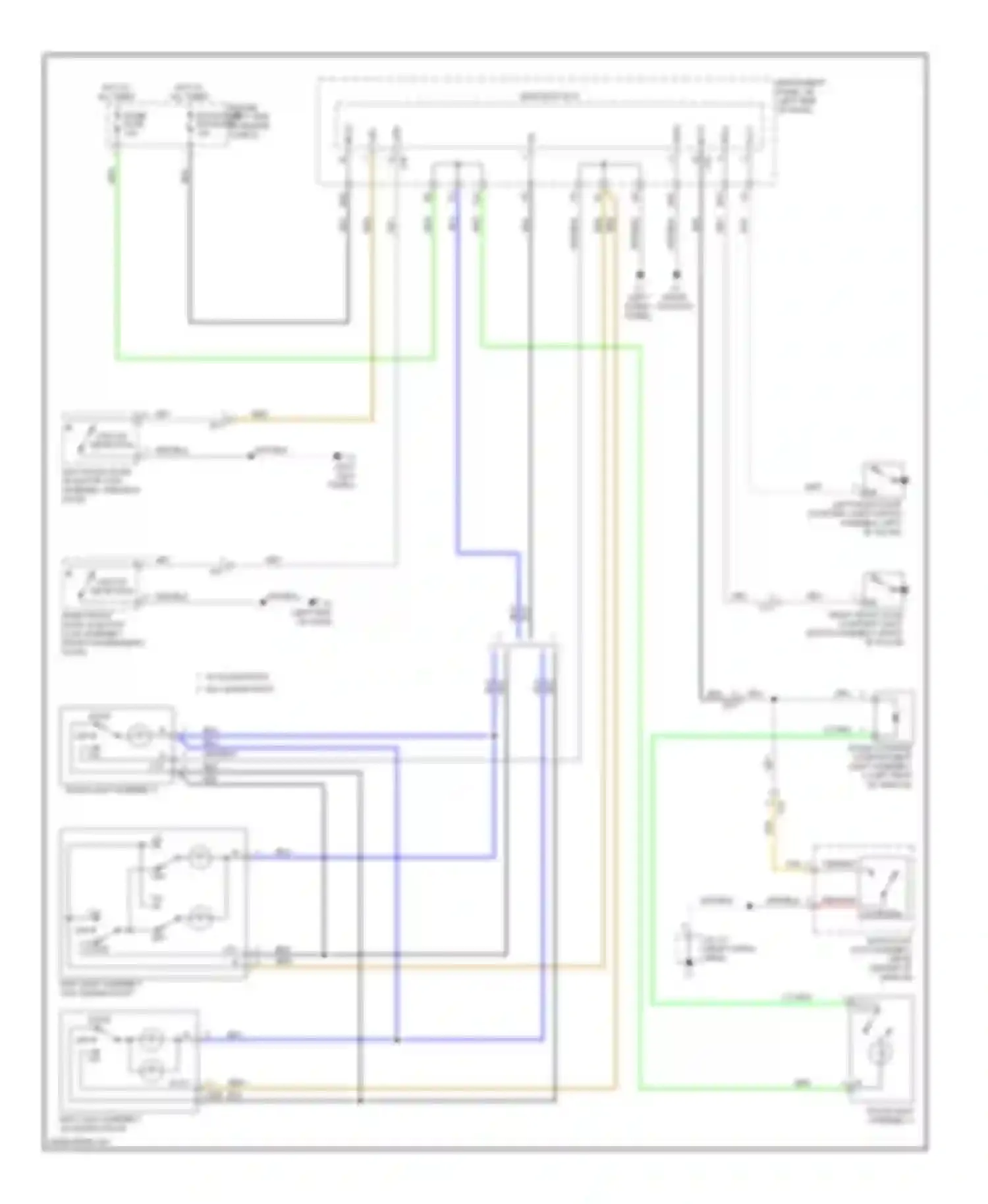 tC Scion II facelift (2013-2016): Courtesy lamps circuit