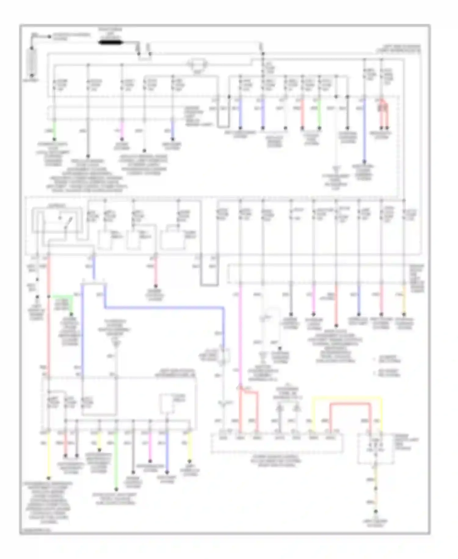 tC Scion II facelift (2013-2016): Power distribution circuit (1 of 2)