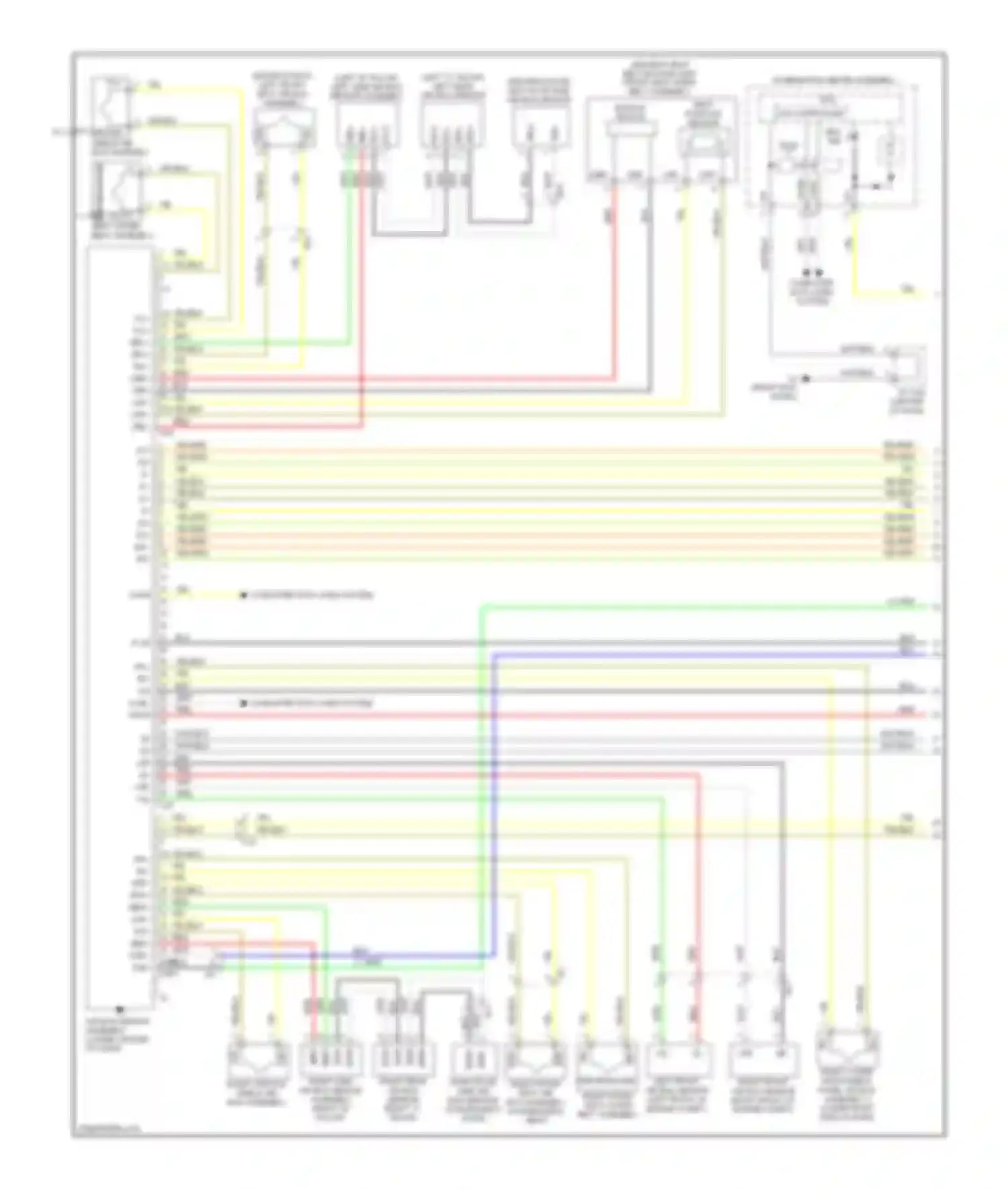 tC Scion II facelift (2013-2016): Supplemental restraints circuit (1 of 2)