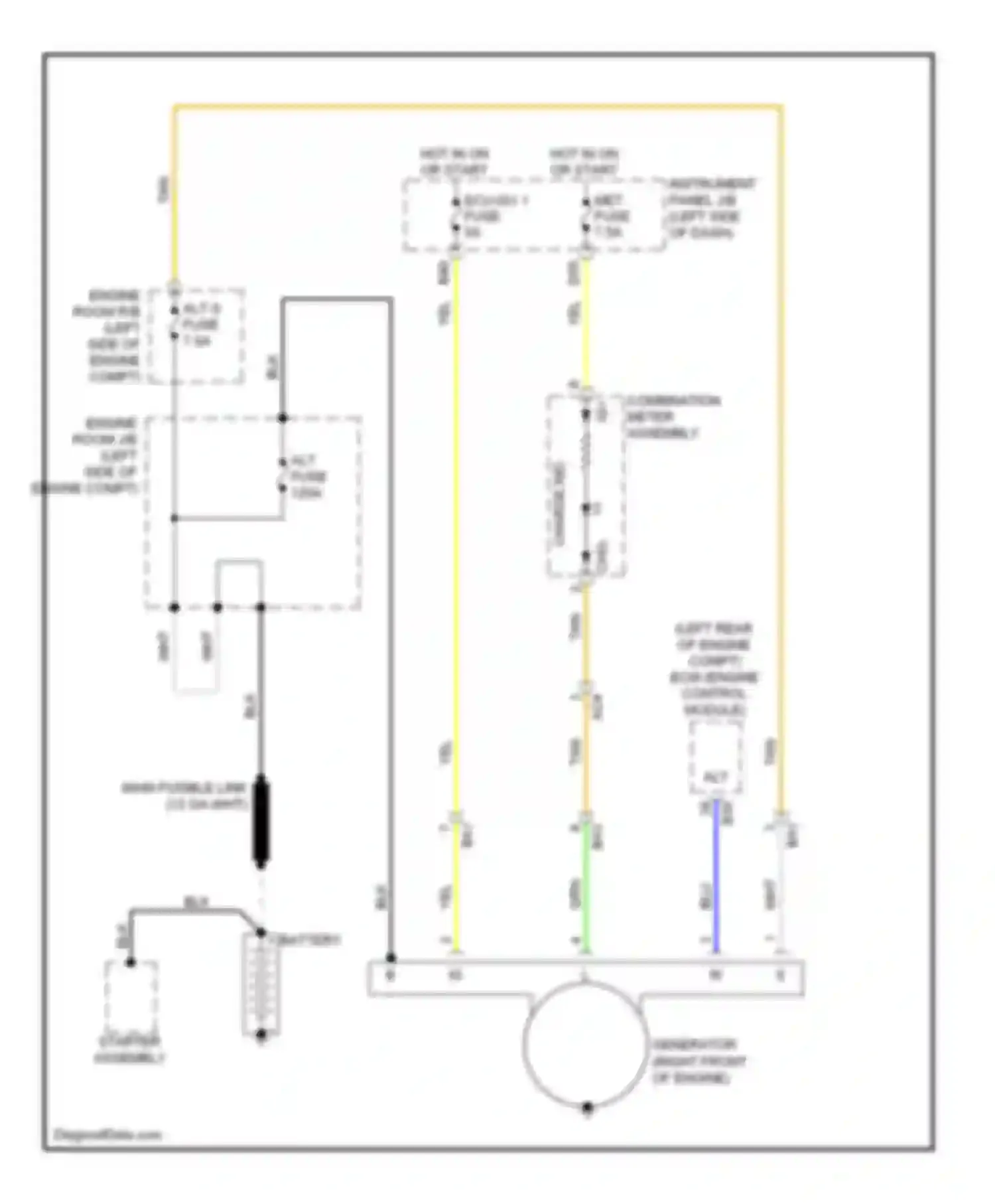 Wiring diagram alt fuse for Scion tC II facelift (2013-2016) (1 of 4)