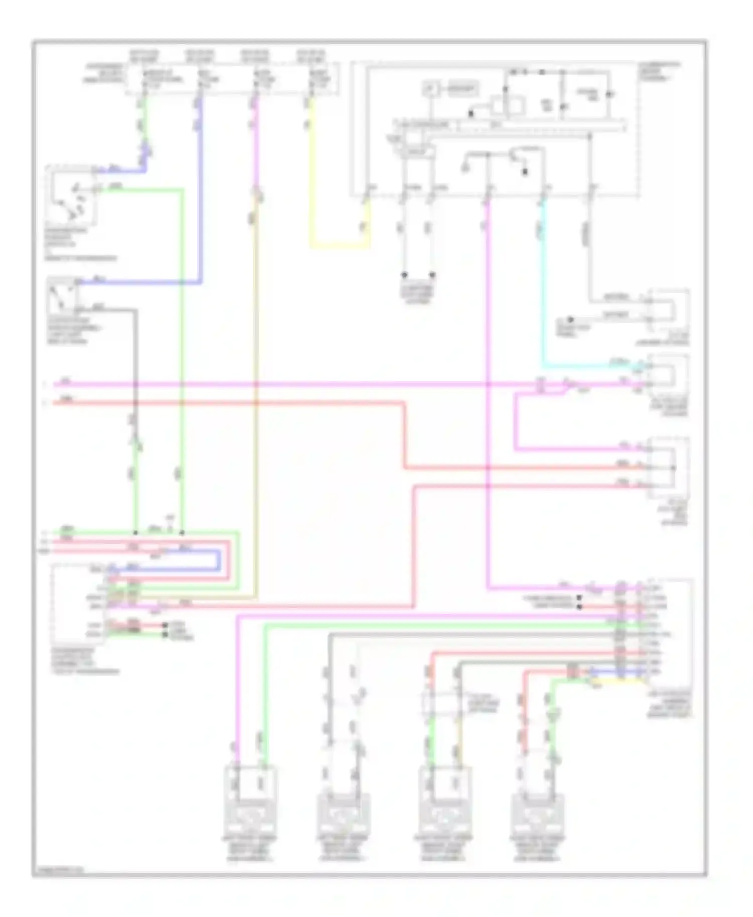 Wiring diagram combination meter assembly for Scion tC II facelift (2013-2016) (3 of 21)
