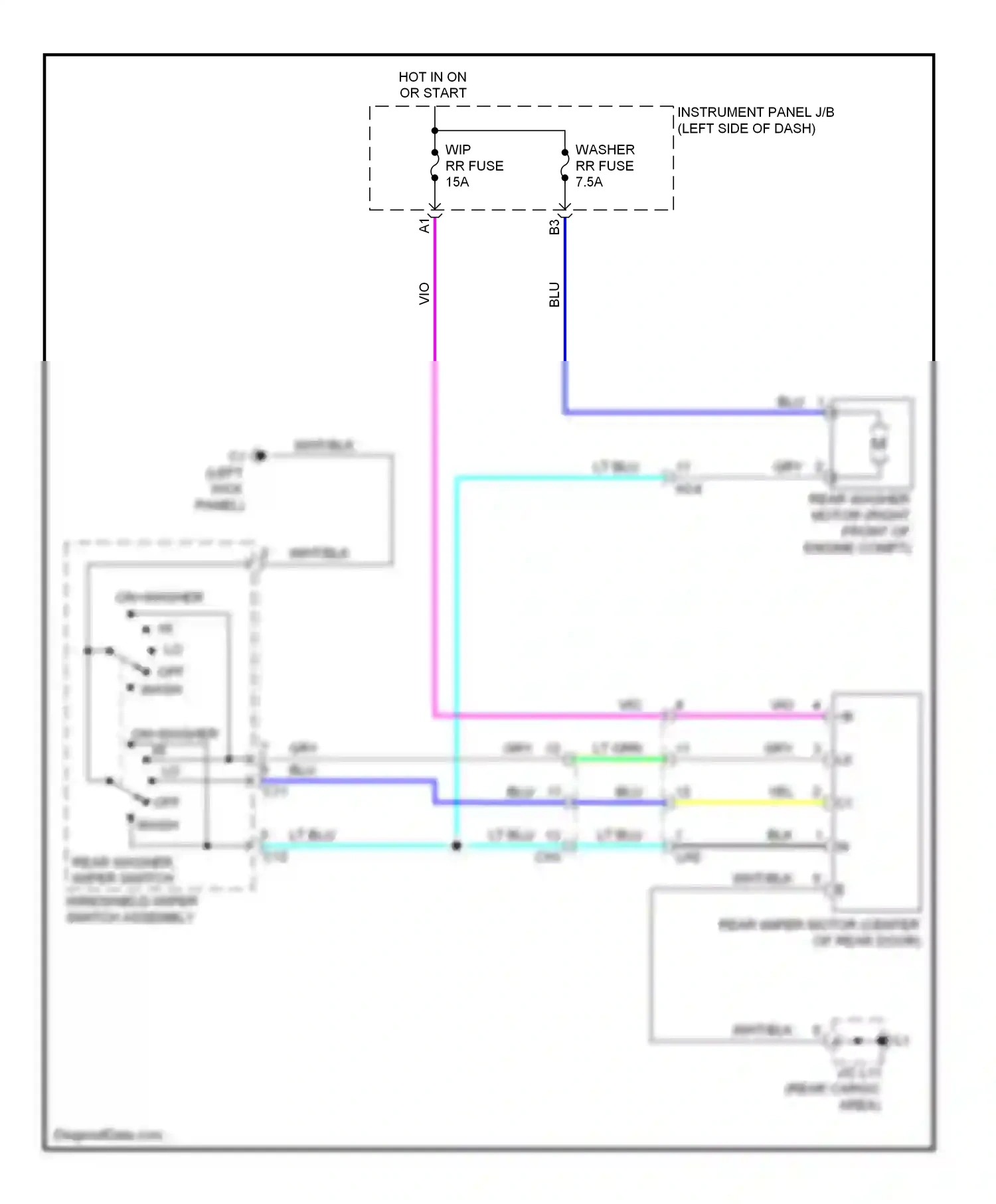 Scion tC II facelift (2013-2016) off wash wiring diagram  (1 of 1)