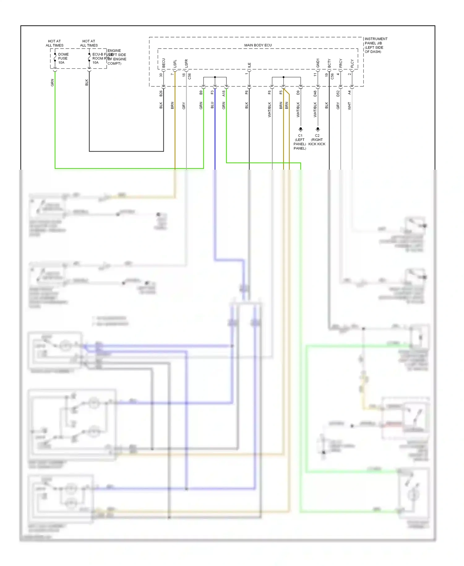 Scion tC II facelift (2013-2016) tan wiring diagram  (13 of 38)