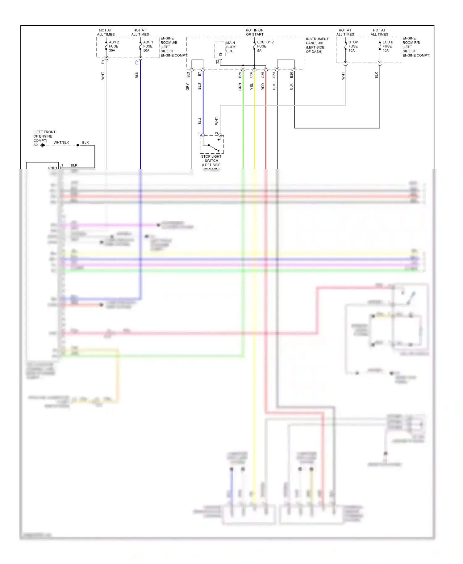 Scion tC II facelift (2013-2016) tan wiring diagram  (17 of 38)