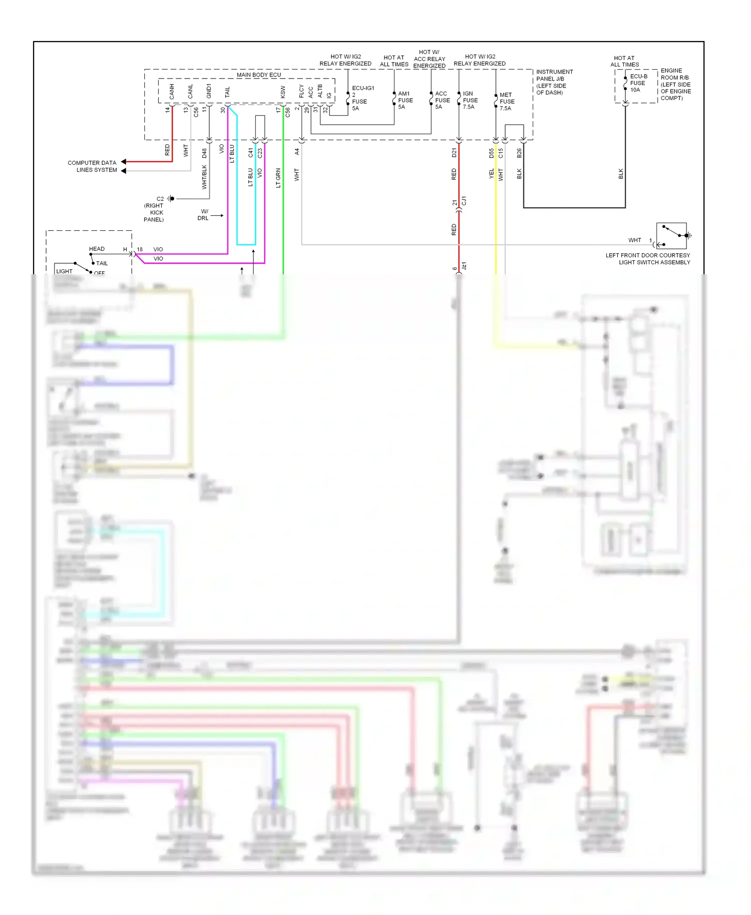 Scion tC II facelift (2013-2016) wht wiring diagram  (52 of 55)