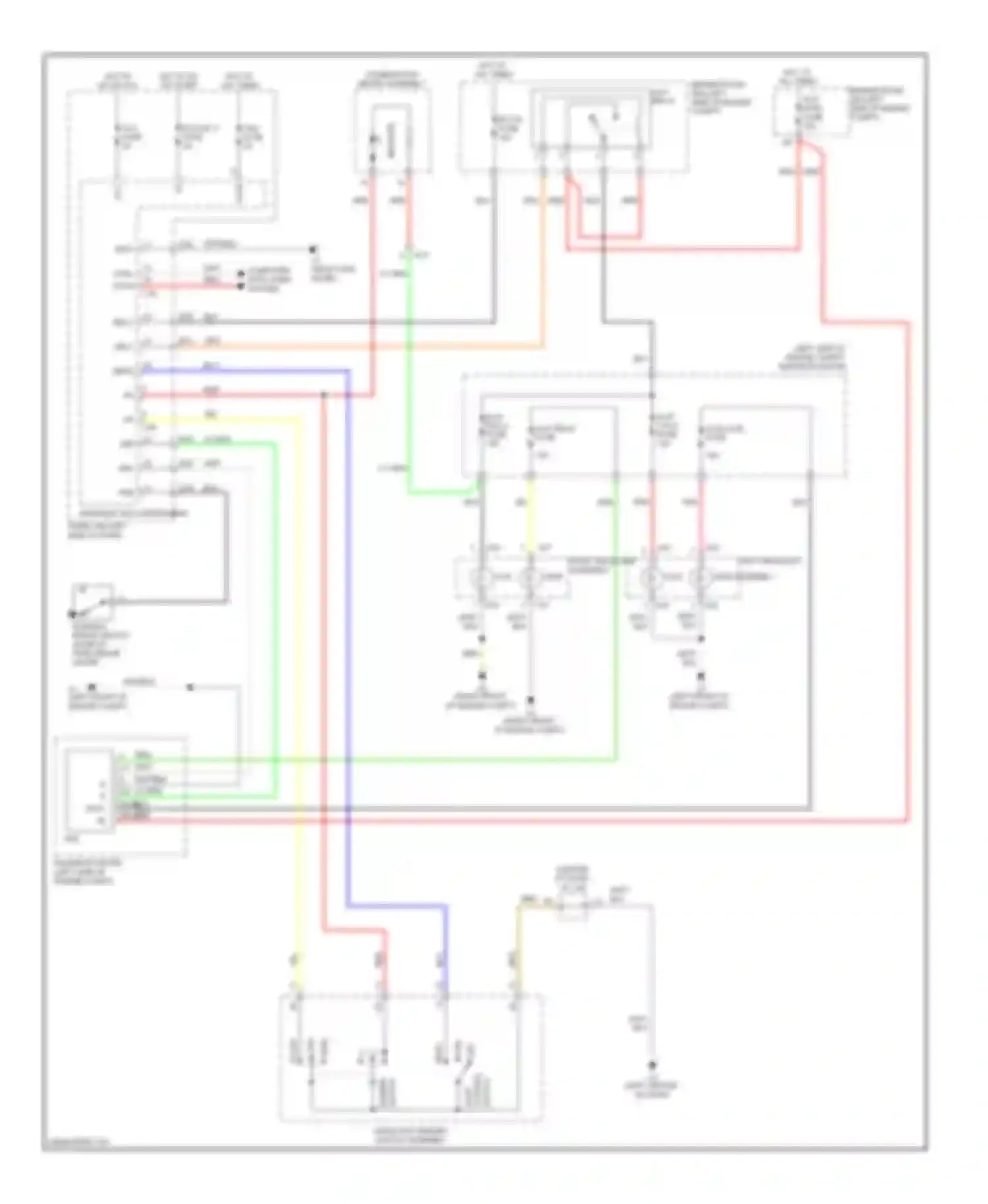tC Scion II (2010-2013): Headlights circuit, with drl