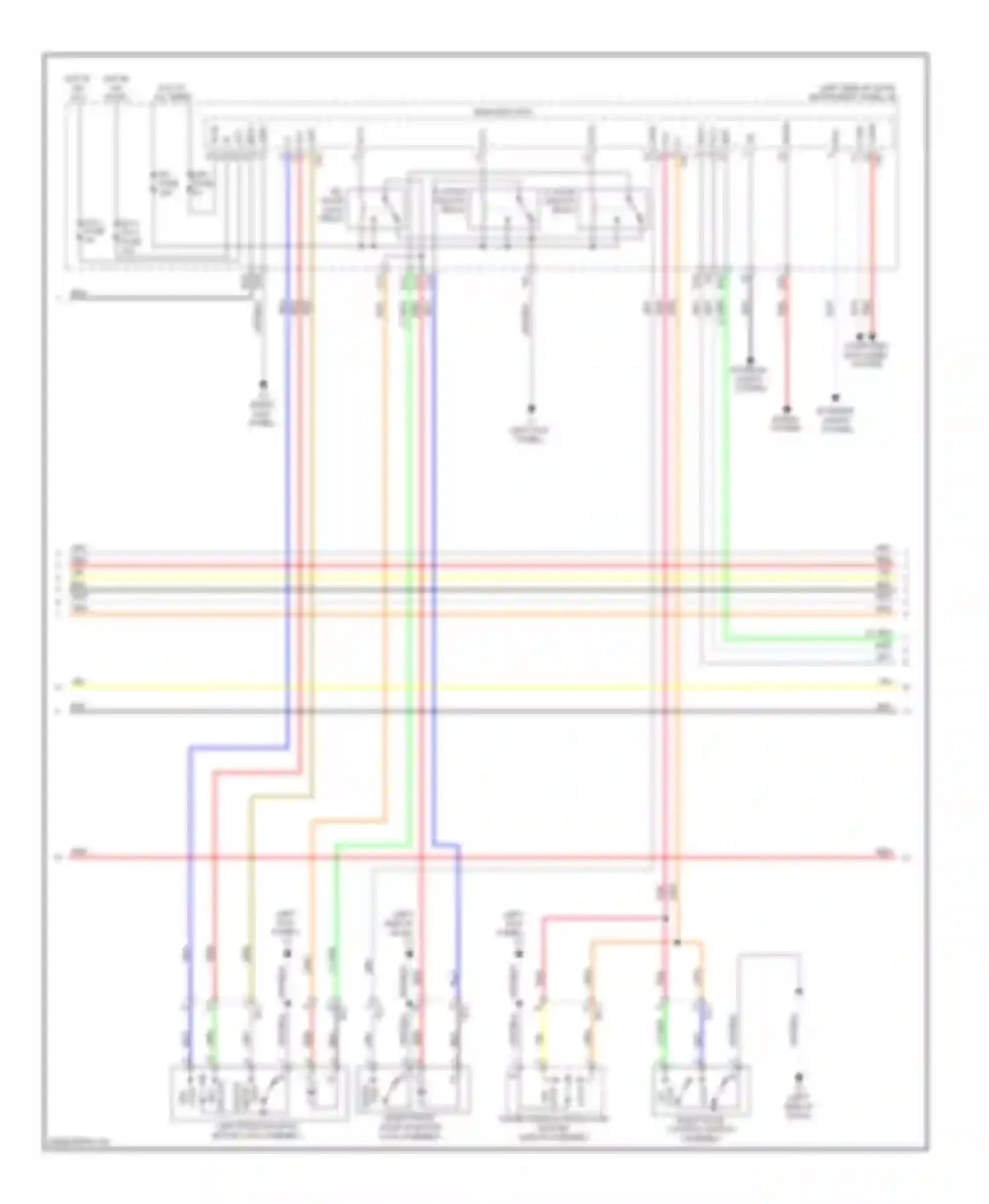 tC Scion II (2010-2013): Power door locks circuit, with smart key system (2 of 4)