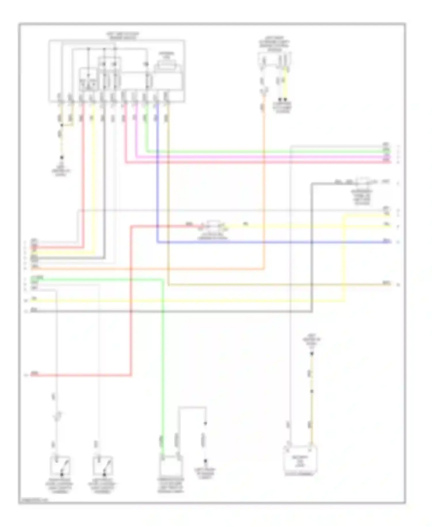 tC Scion II (2010-2013): Power door locks circuit, with smart key system (3 of 4)