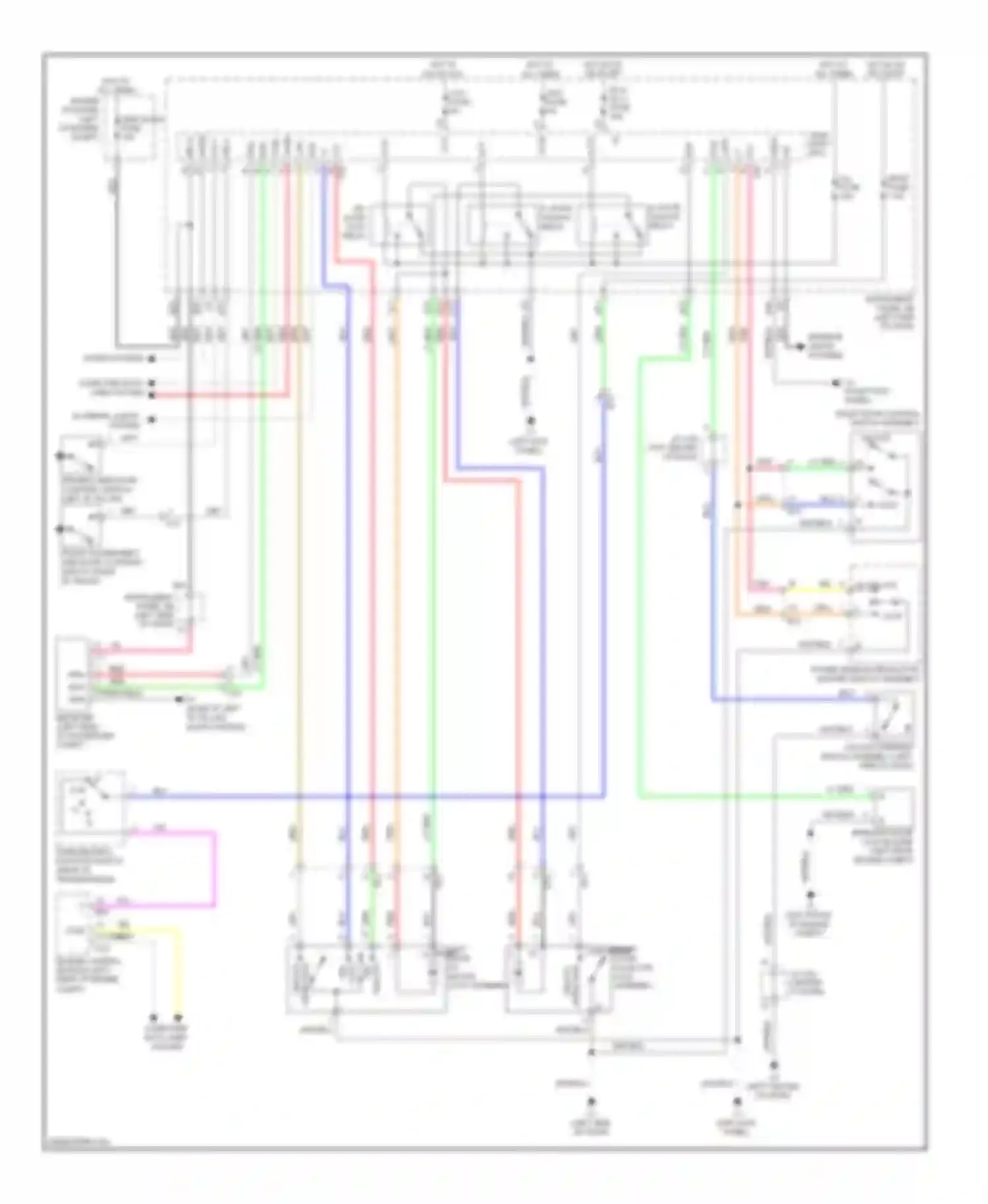 tC Scion II (2010-2013): Power door locks circuit, without smart key system