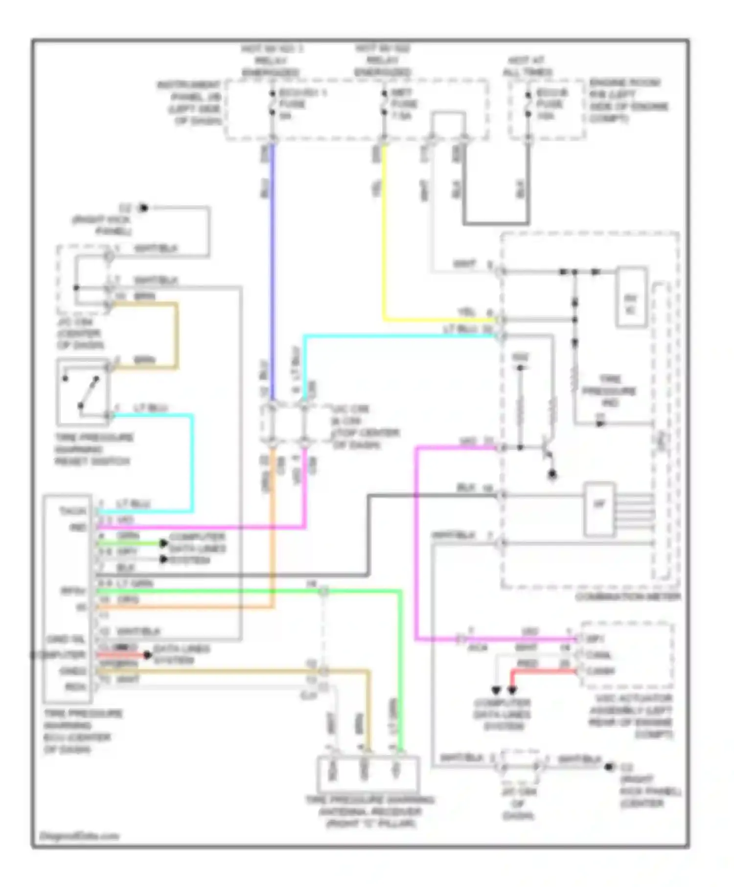 tC Scion II (2010-2013): Tire pressure monitoring circuit