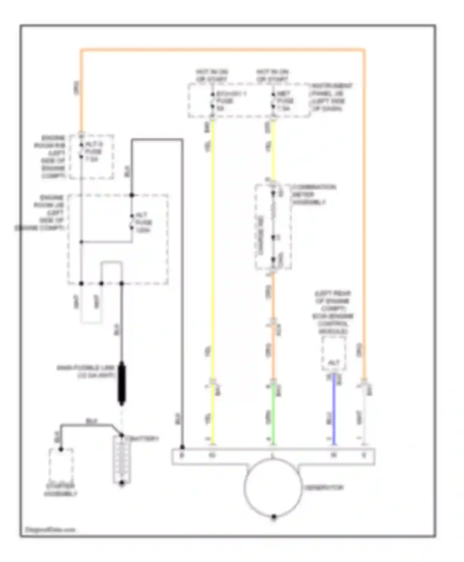 Wiring diagram combination meter assembly for Scion tC II (2010-2013) (12 of 19)