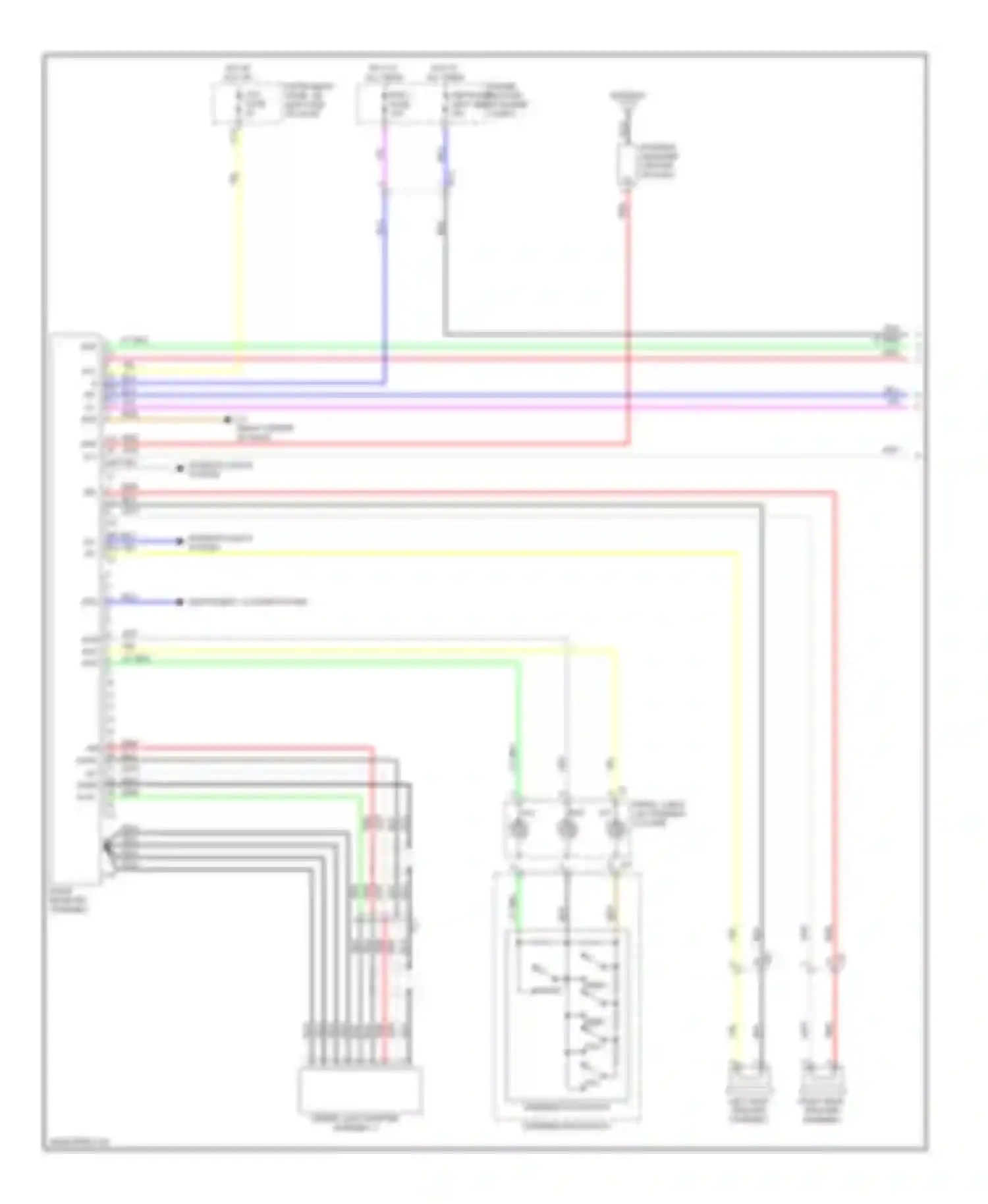 Wiring diagram left rear speaker assembly for Scion tC II (2010-2013) (1 of 1)