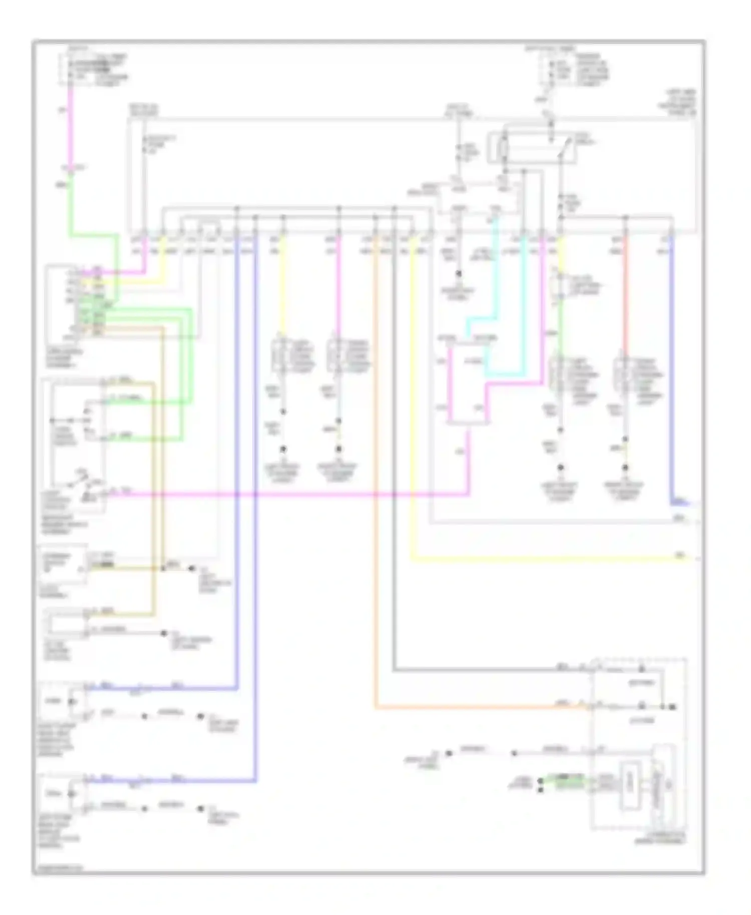 Wiring diagram w/o drl w/ drl for Scion tC II (2010-2013) (1 of 1)