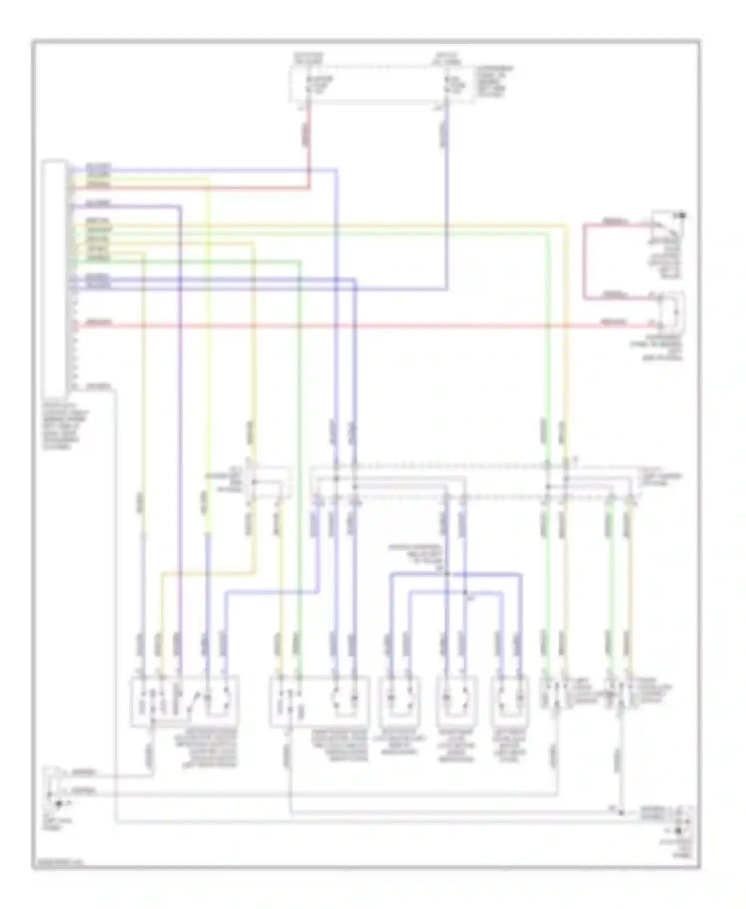 xA Scion I (2003-2006): Power door locks circuit