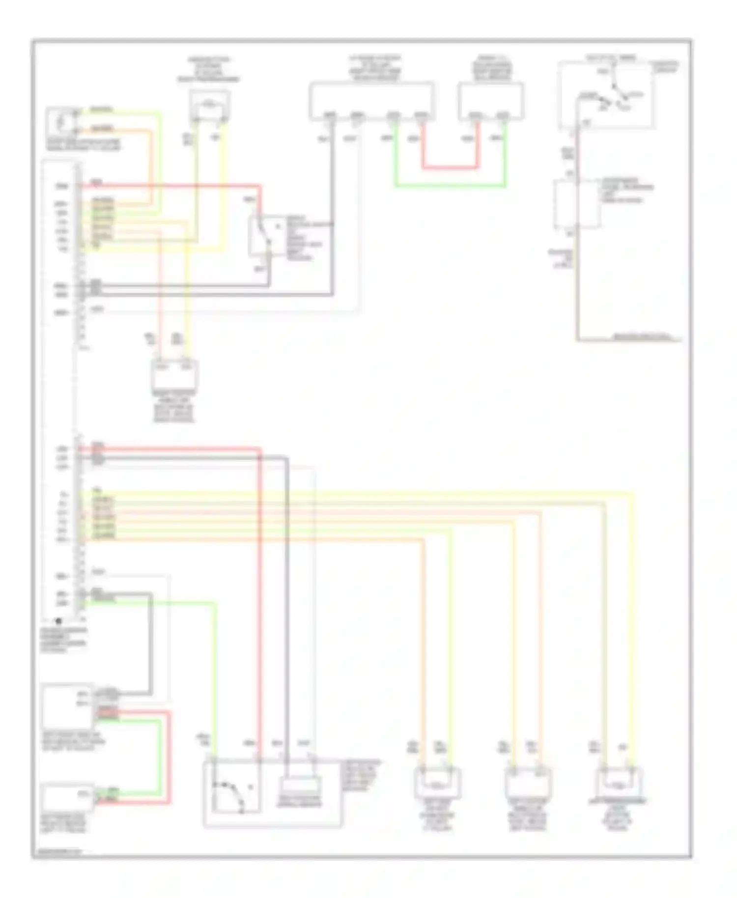 xA Scion I (2003-2006): Supplemental restraints circuit, with side airbag (1 of 2)