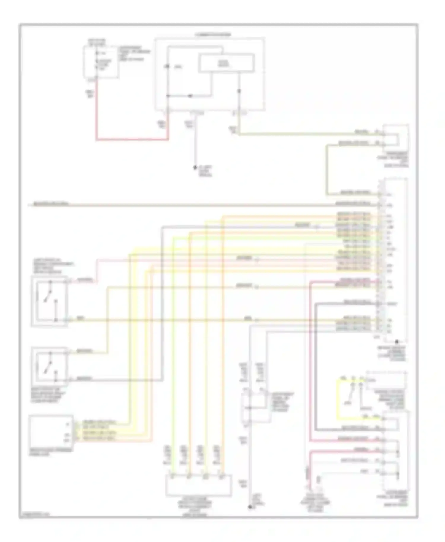 xA Scion I (2003-2006): Supplemental restraints circuit, with side airbag (2 of 2)