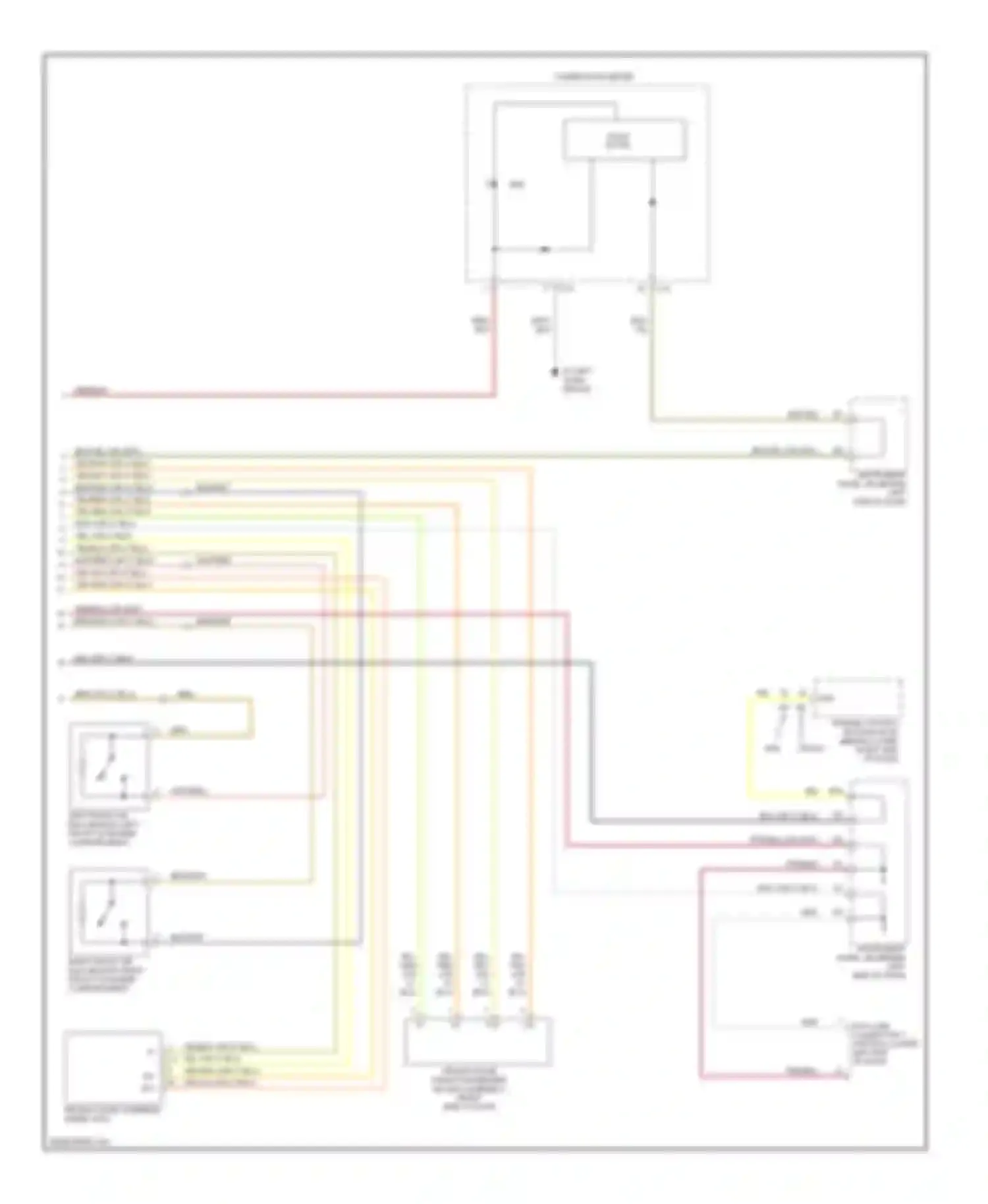 xA Scion I (2003-2006): Supplemental restraints circuit, without side airbag (2 of 2)