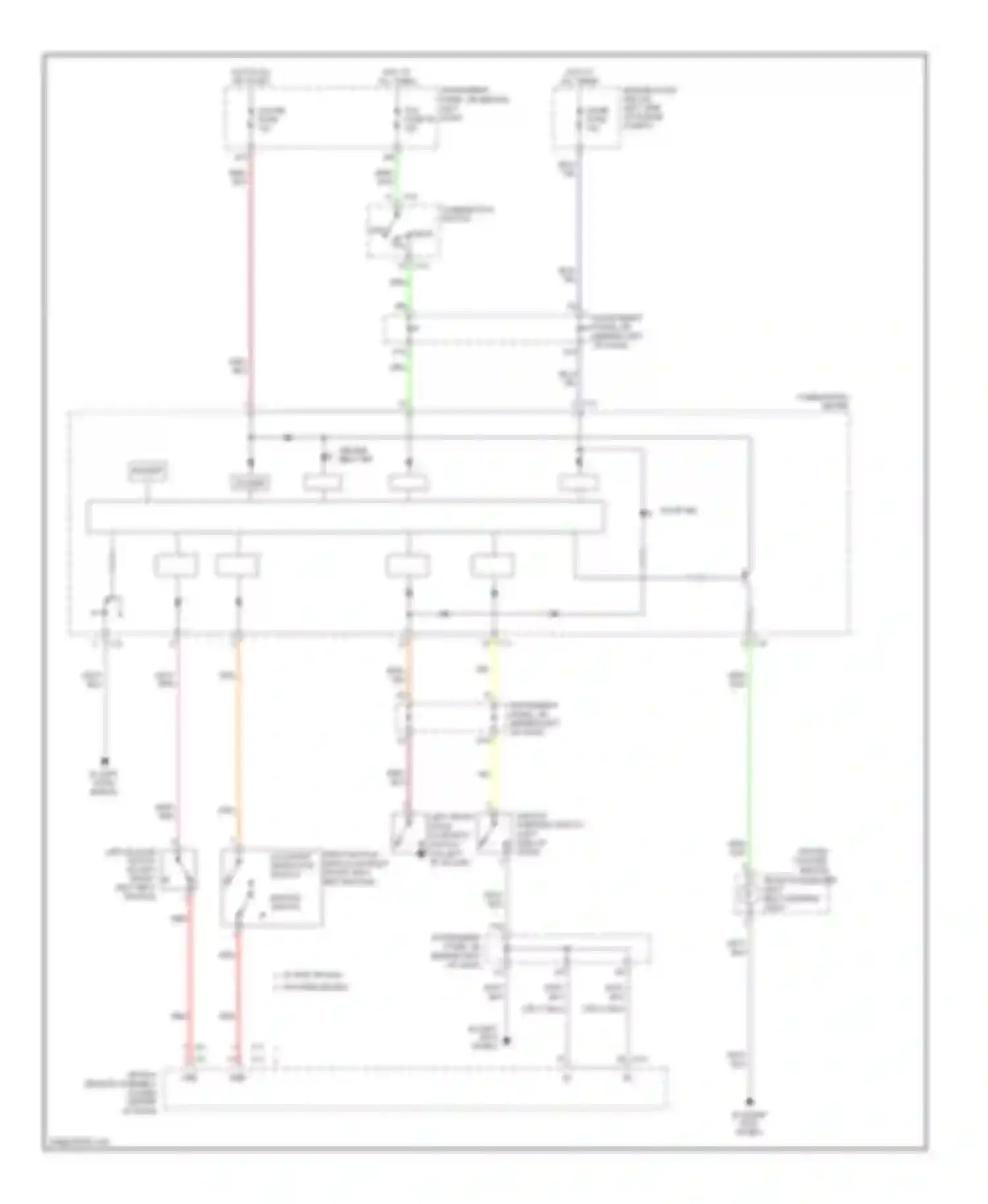Wiring diagram instrument panel j/b (behind left for Scion xA I (2003-2006) (1 of 2)