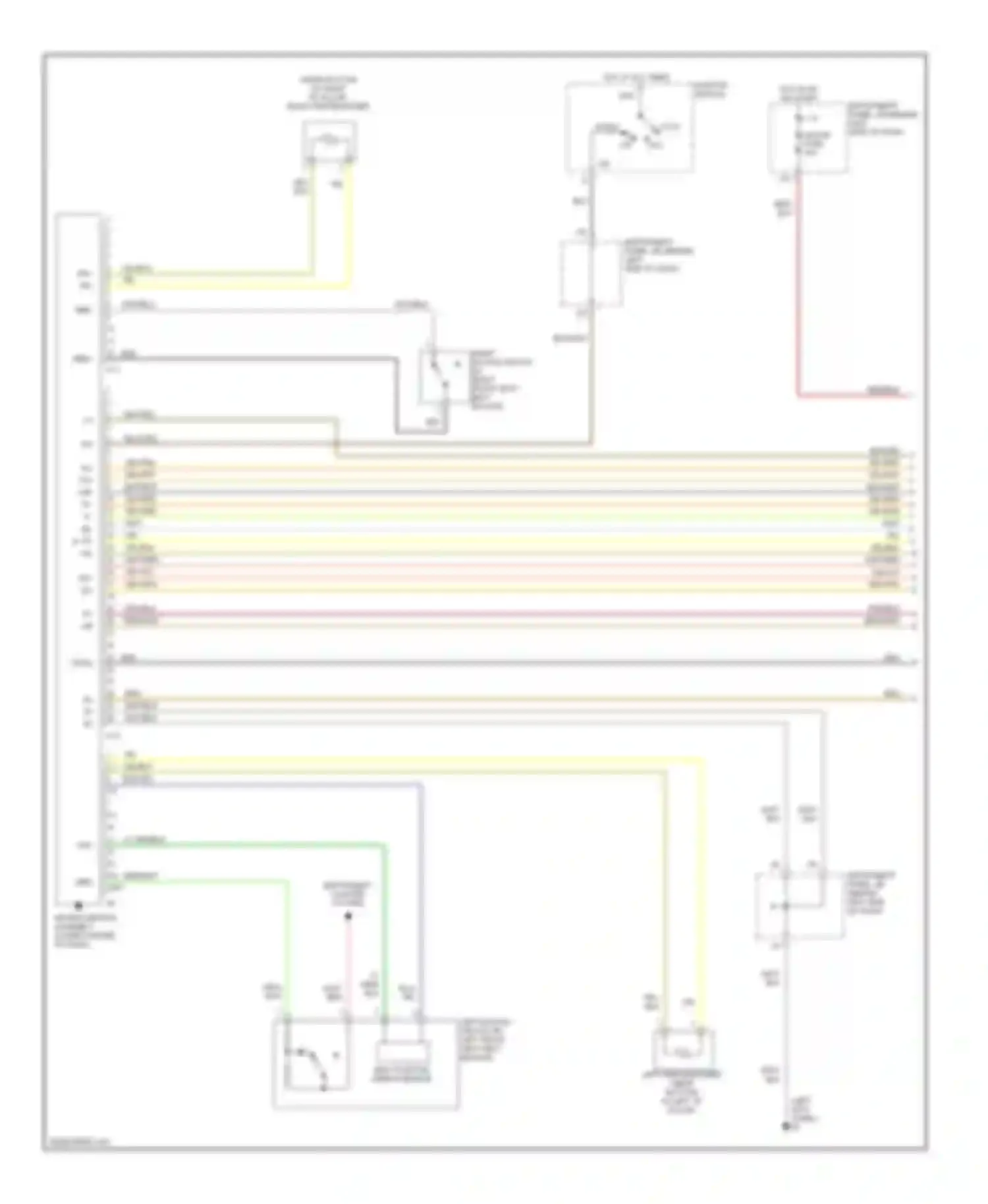 xB Scion I (2003-2007): Supplemental restraints circuit (1 of 2)