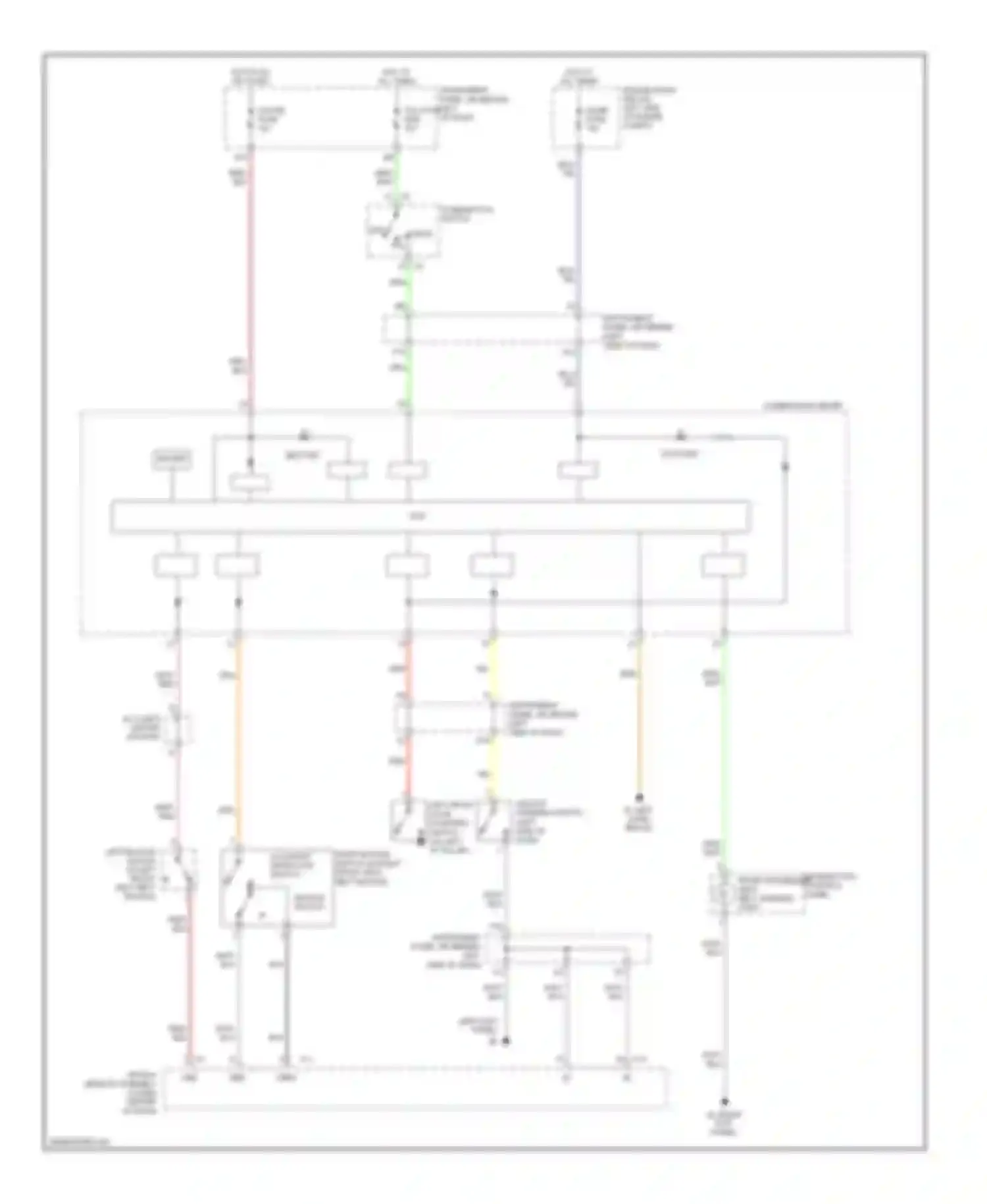 xB Scion I (2003-2007): Warning systems circuit