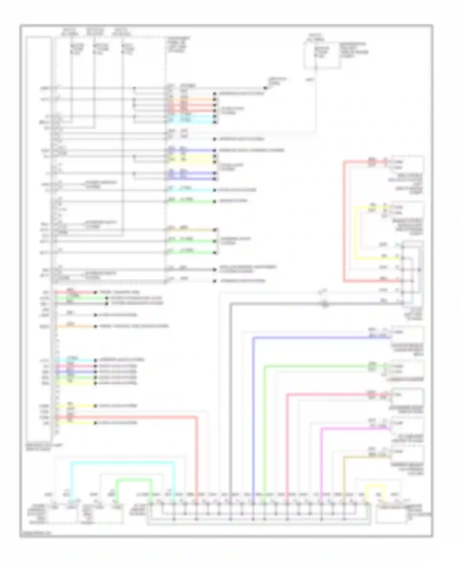 xB Scion II facelift (2010-2015): Body ecu circuit
