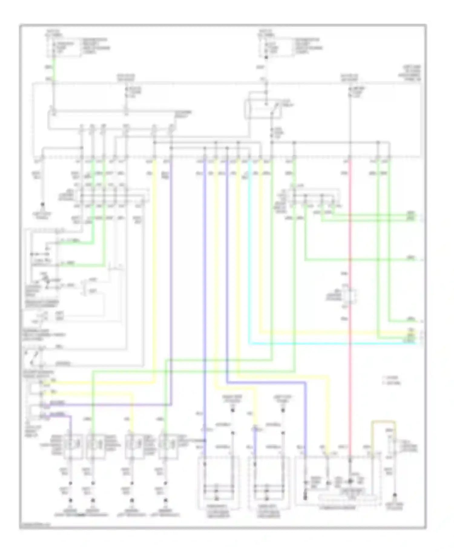 xB Scion II facelift (2010-2015): Exterior lamps circuit (1 of 2)