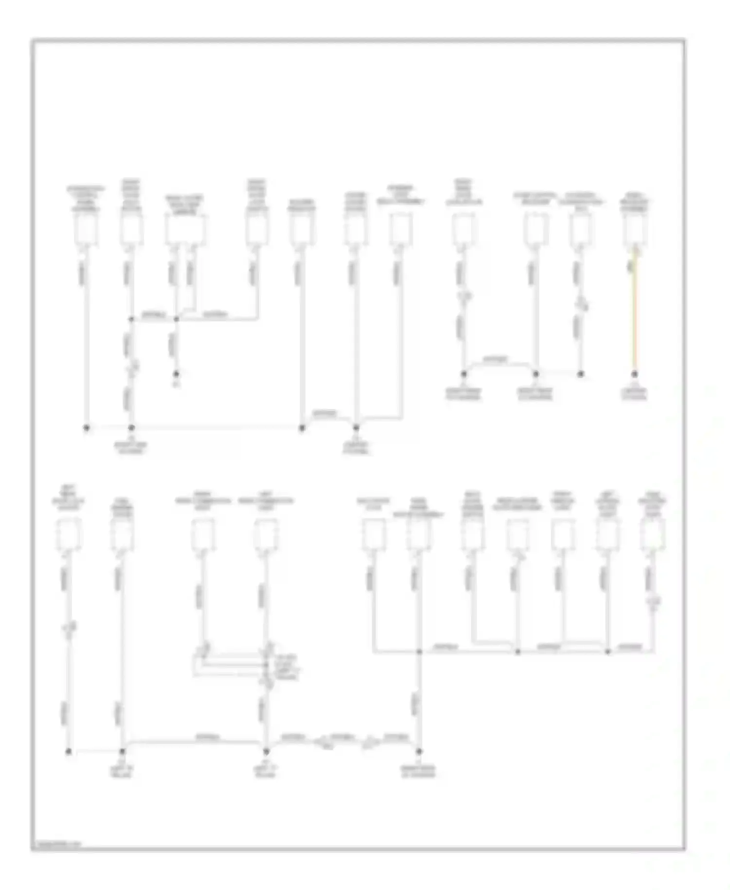 xB Scion II facelift (2010-2015): Ground distribution circuit (1 of 3)