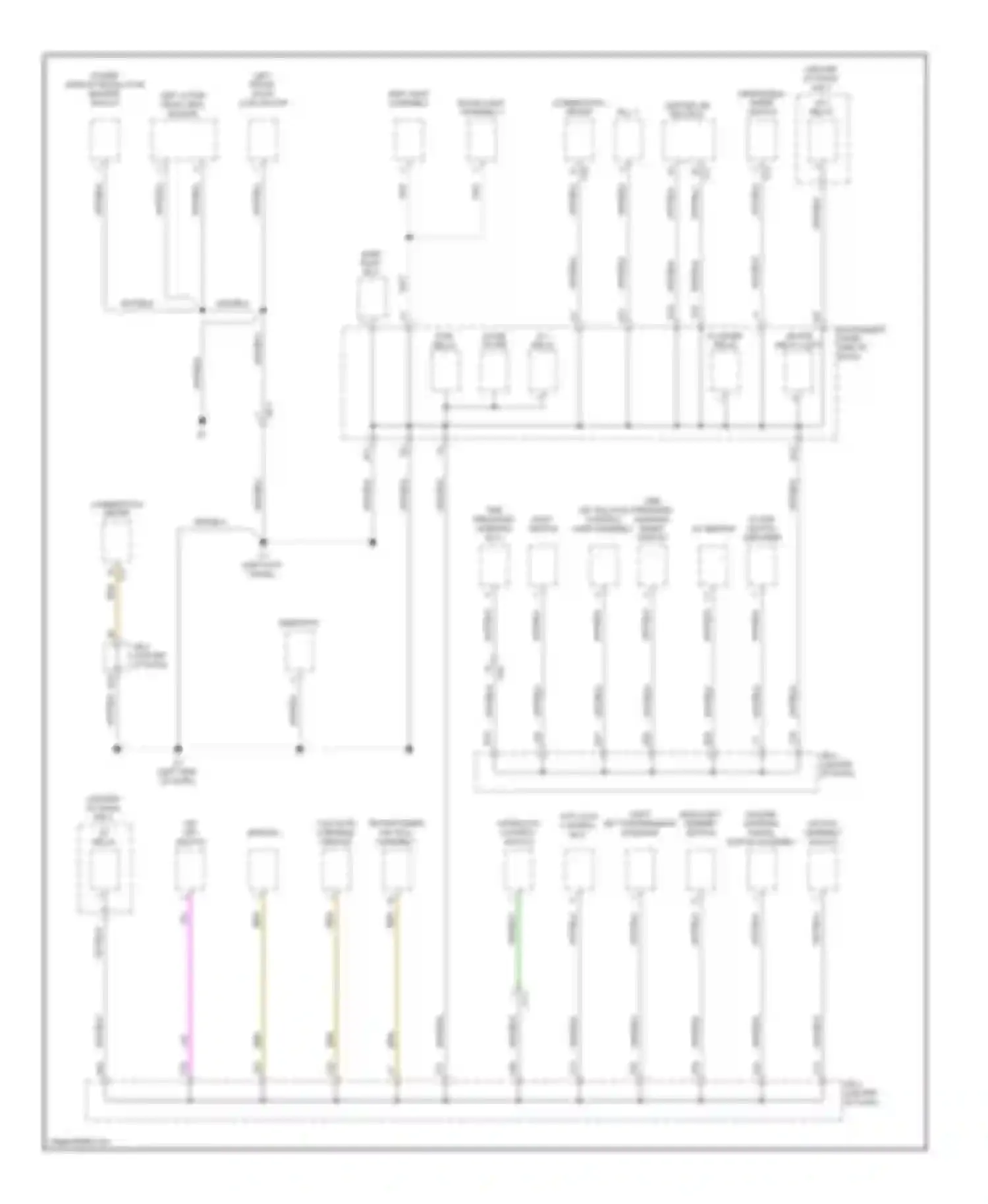 xB Scion II facelift (2010-2015): Ground distribution circuit (2 of 3)